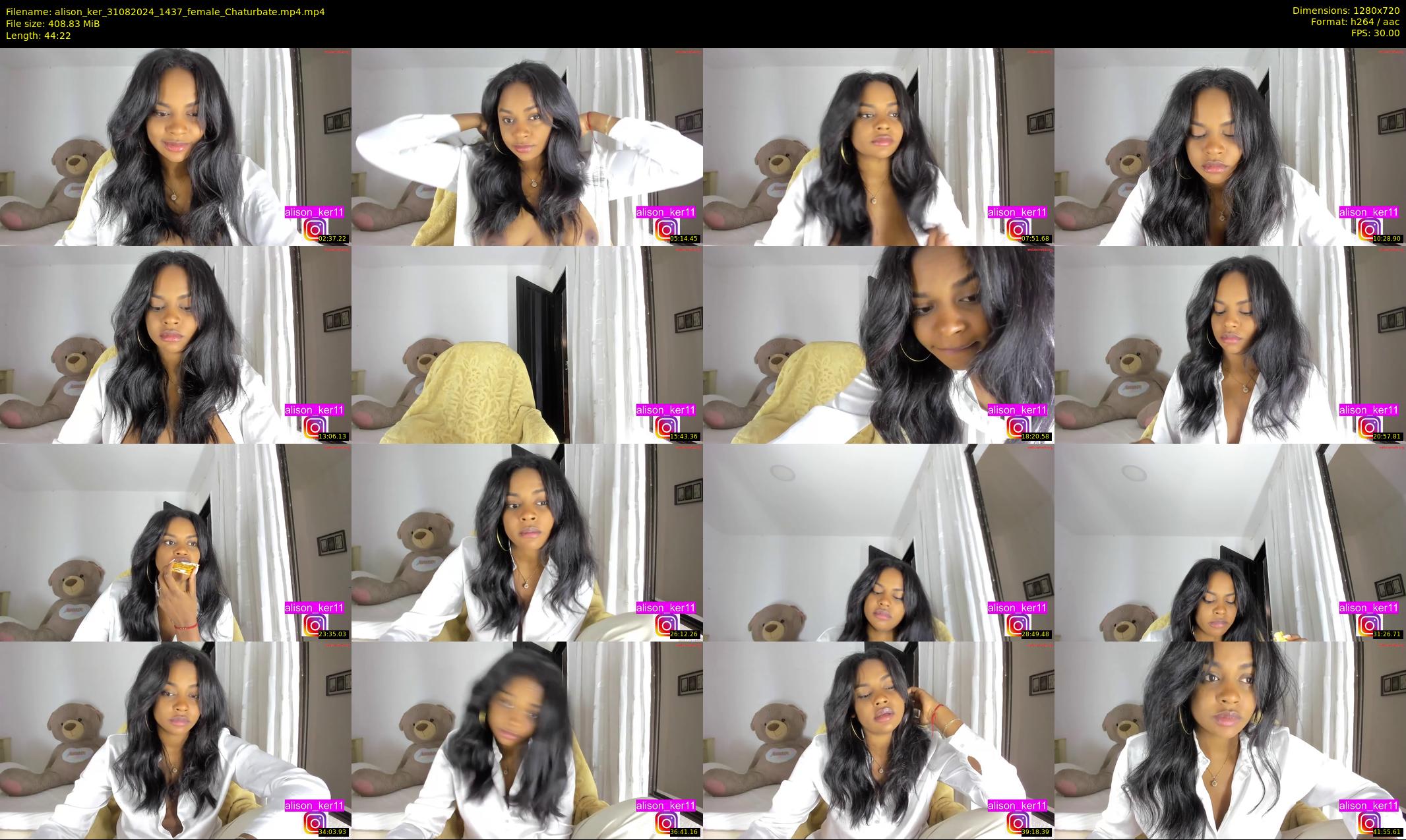alison_ker — 45 minute Chaturbate female cam show recording, 720p, Aug 31, 2024
