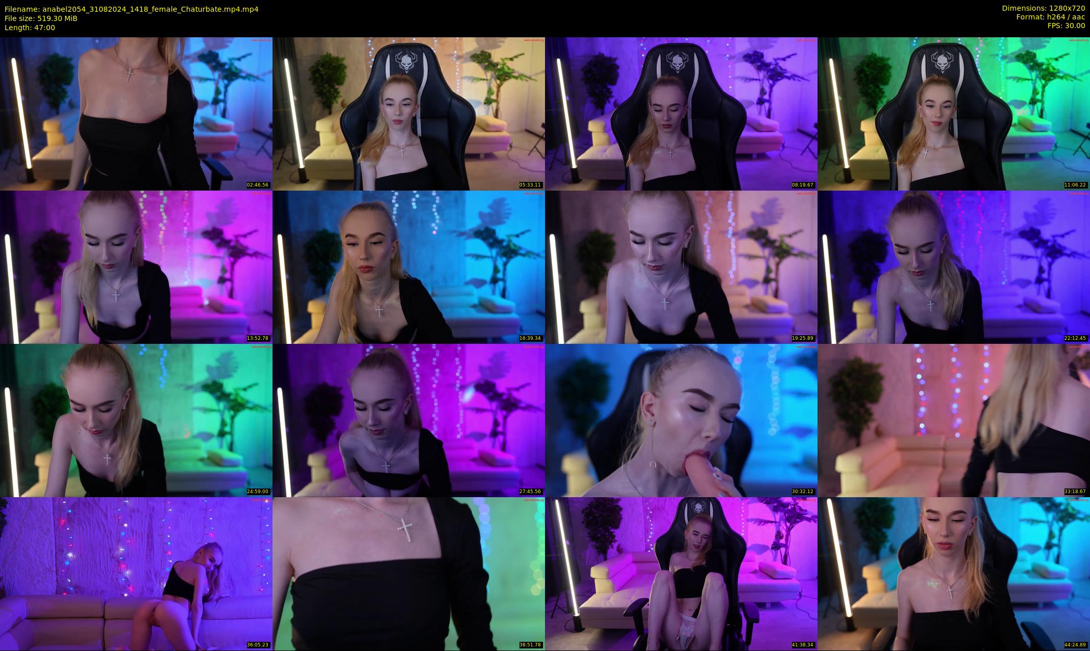 anabel2054 — 47 minute Chaturbate female cam show recording, 720p, Aug 31, 2024