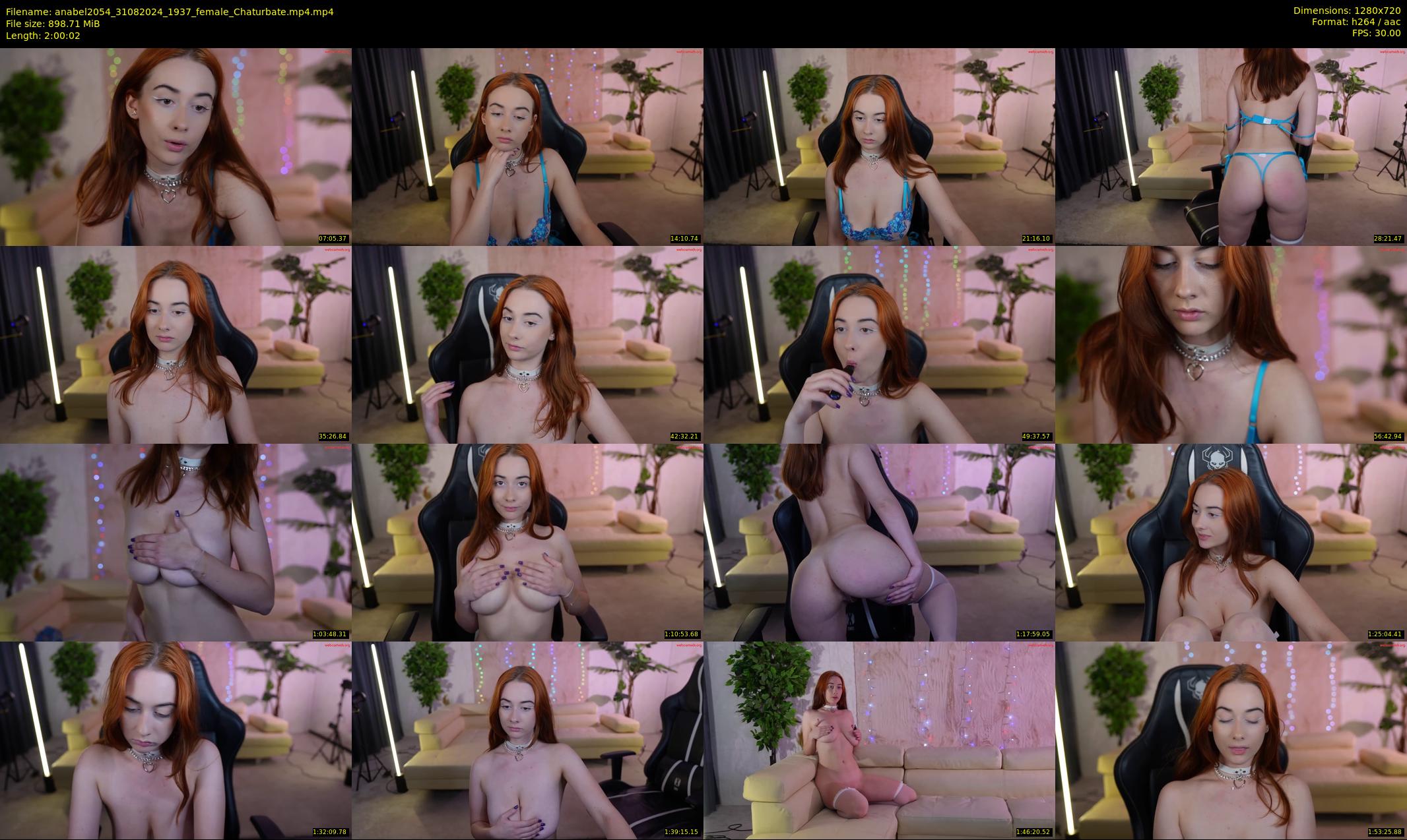 anabel2054 — 121 minute Chaturbate female cam show recording, 720p, Aug 31, 2024