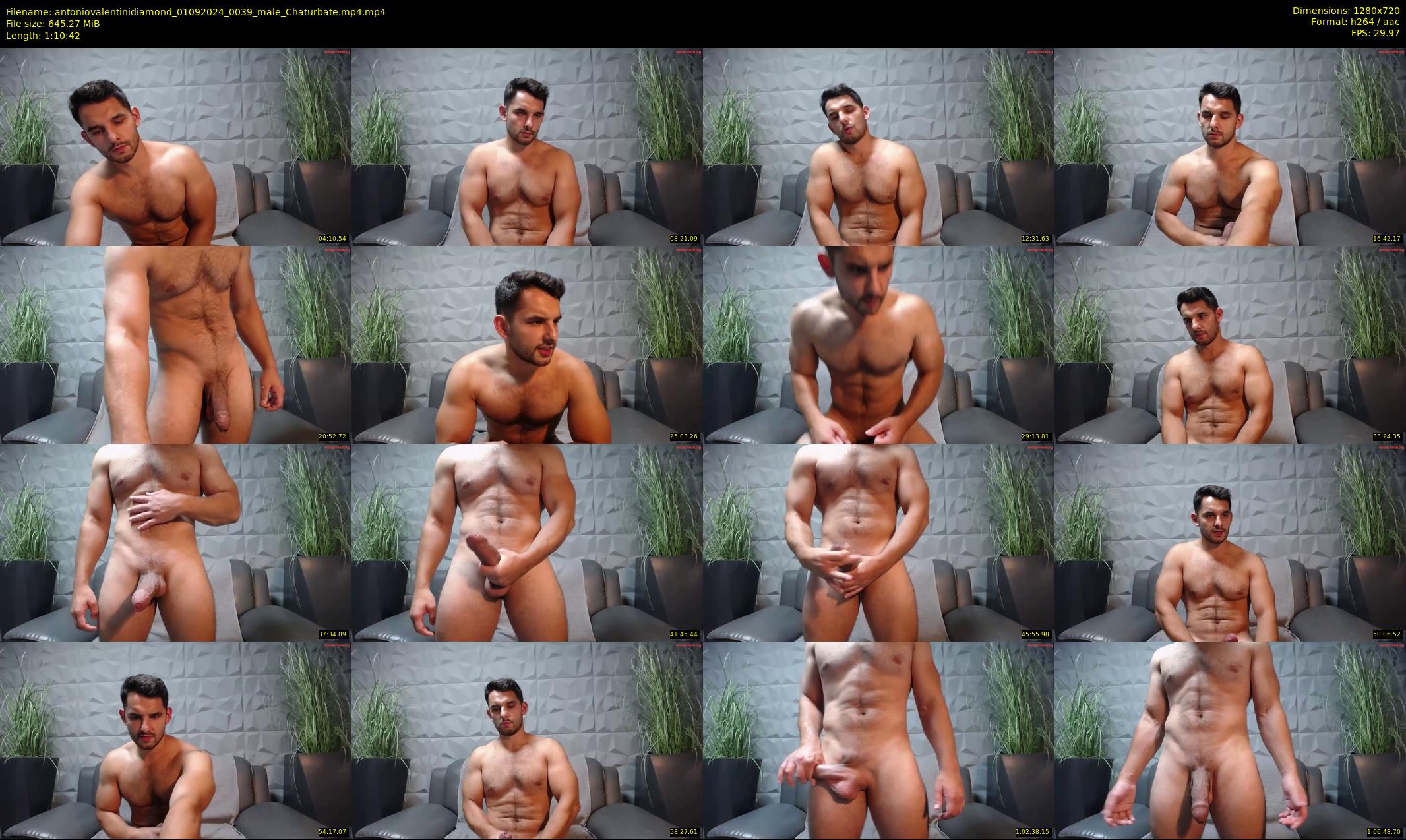 antoniovalentinidiamond — 71 minute Chaturbate male cam show recording, 720p, Sep 1, 2024