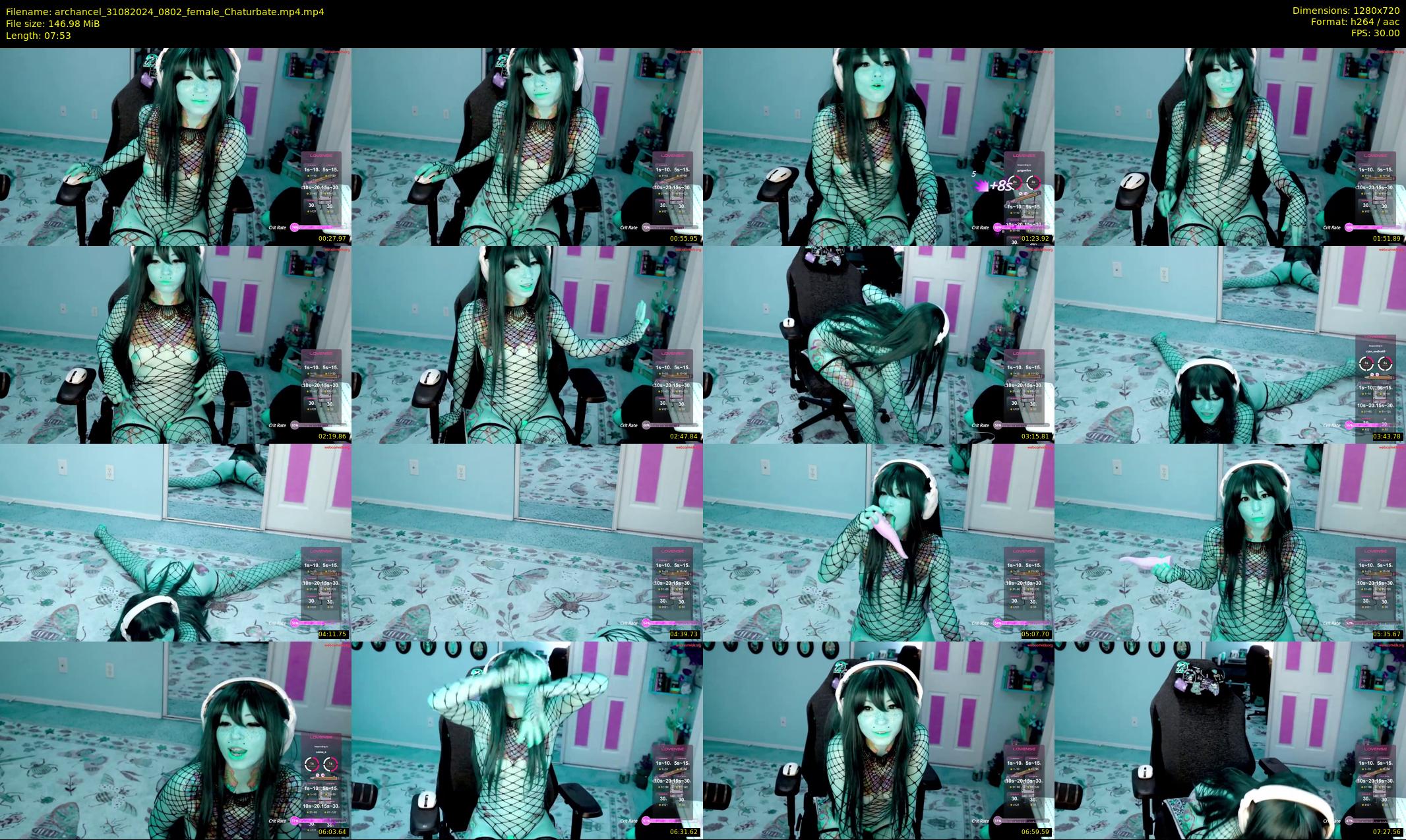 archancel — 8 minute Chaturbate female cam show recording, 720p, Aug 31, 2024