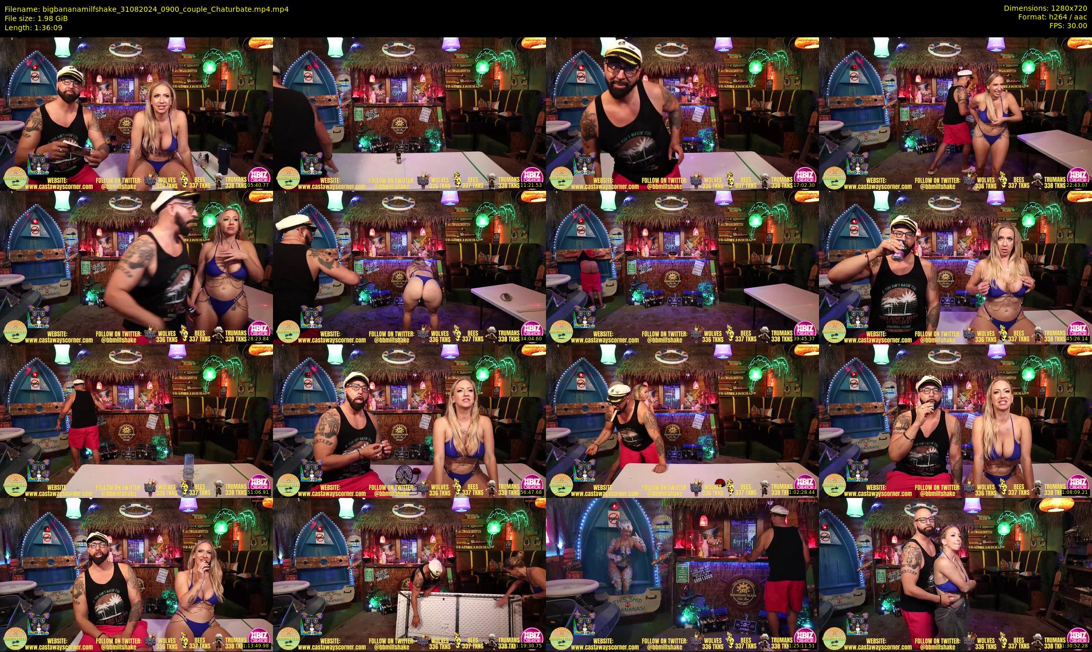 bigbananamilfshake — 97 minute Chaturbate couple cam show recording, 720p, Aug 31, 2024