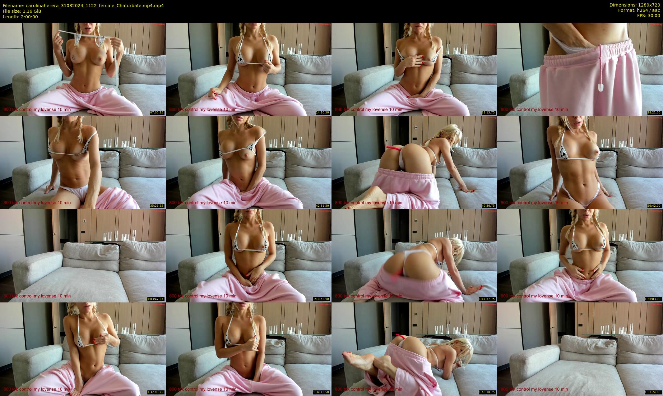 carolinaherera — 120 minute Chaturbate female cam show recording, 720p, Aug 31, 2024