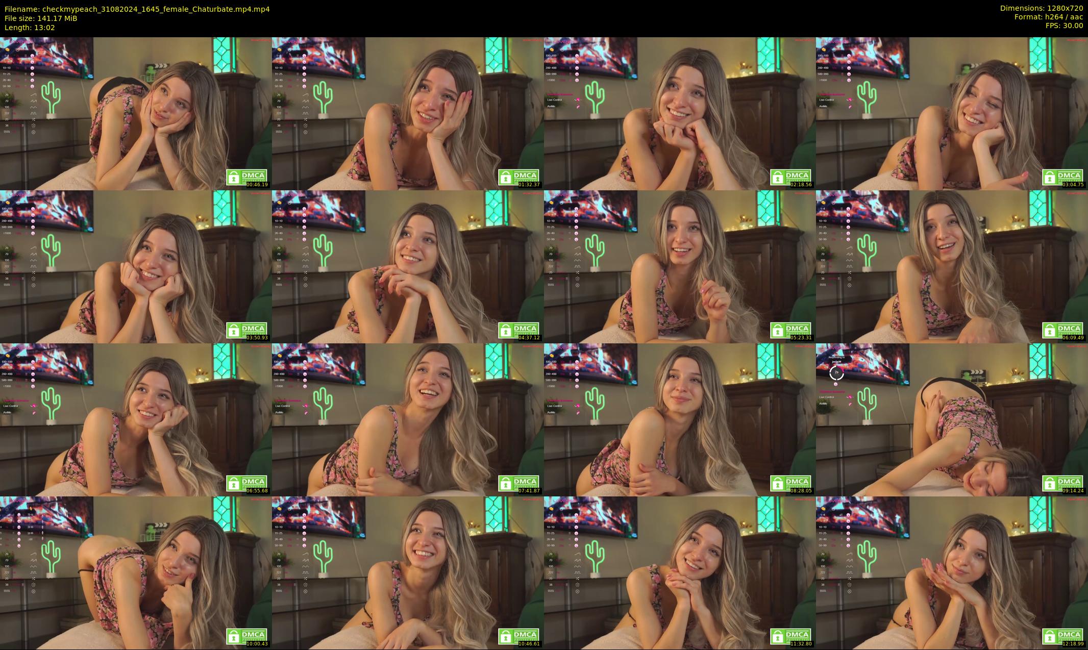 checkmypeach — 14 minute Chaturbate female cam show recording, 720p, Aug 31, 2024