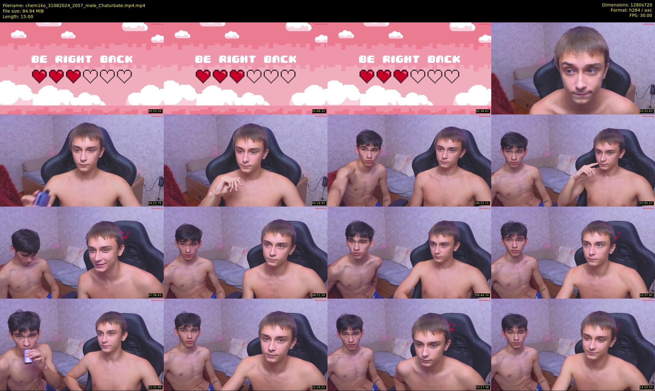 chem1ko — 15 minute Chaturbate male cam show recording, 720p, Aug 31, 2024