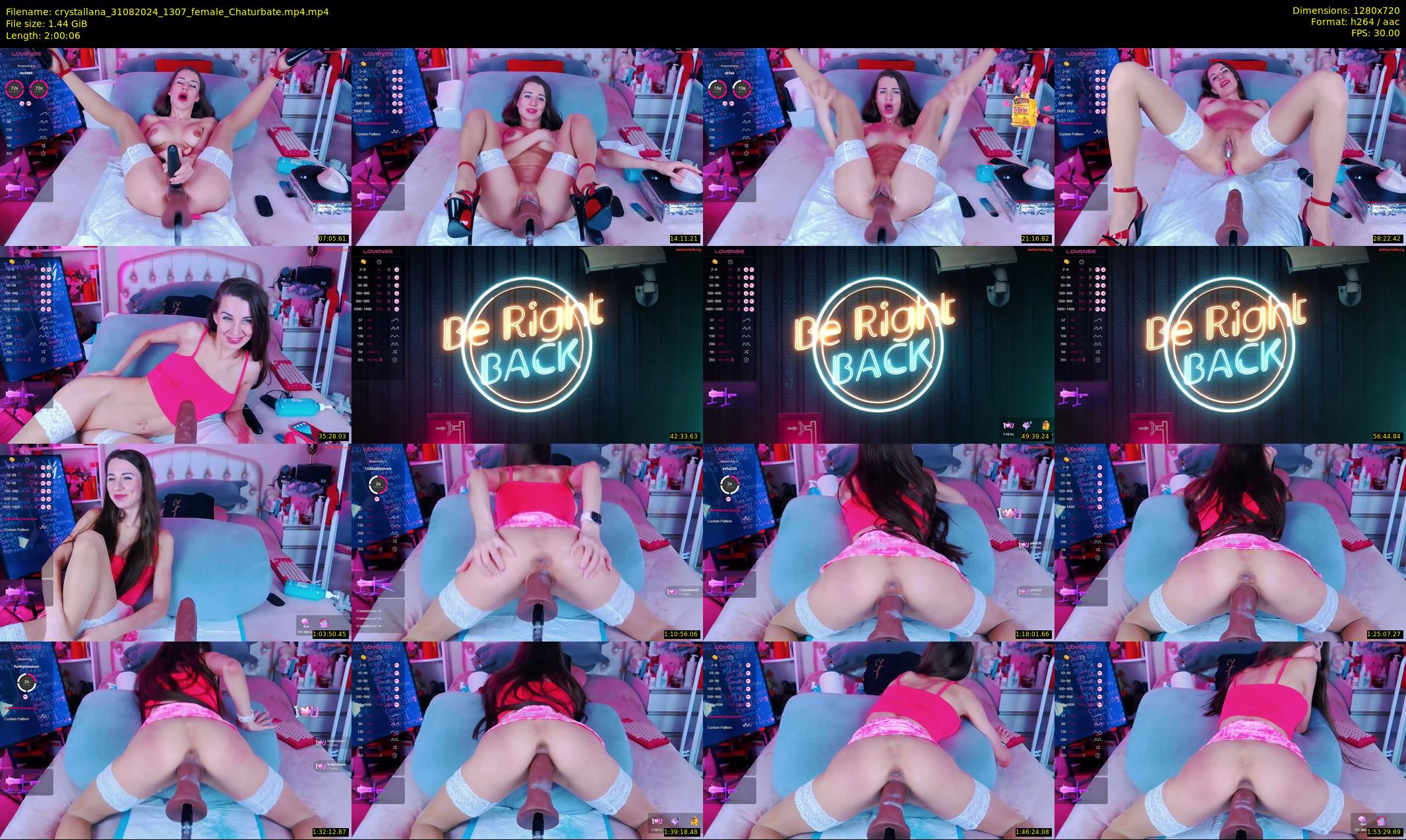 crystallana — 121 minute Chaturbate female cam show recording, 720p, Aug 31, 2024