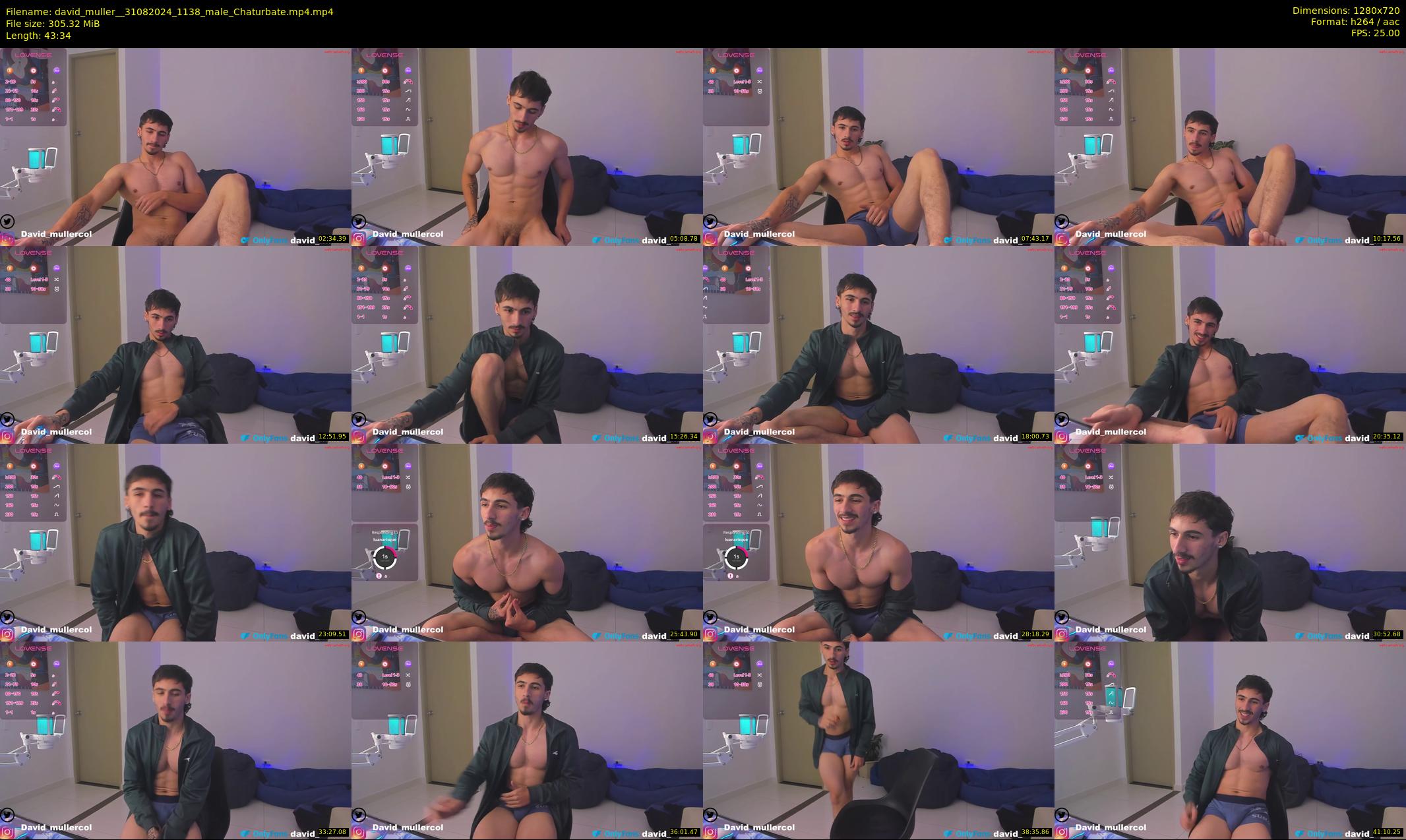david_muller_ — 44 minute Chaturbate male cam show recording, 720p, Aug 31, 2024
