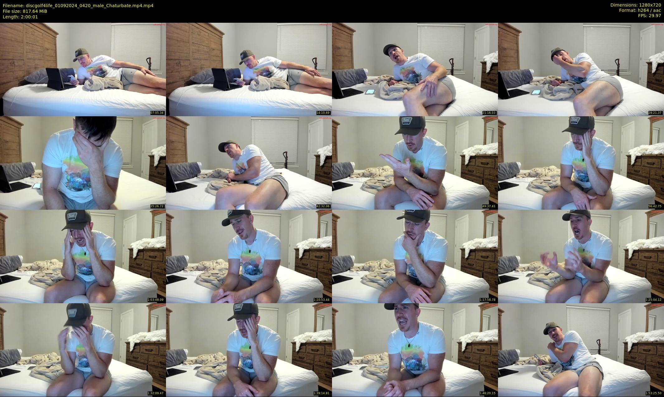 discgolf4life — 121 minute Chaturbate male cam show recording, 720p, Sep 1, 2024