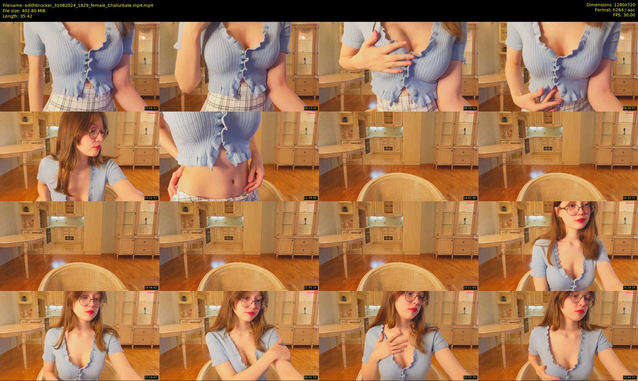 edithbrucker — 36 minute Chaturbate female cam show recording, 720p, Aug 31, 2024