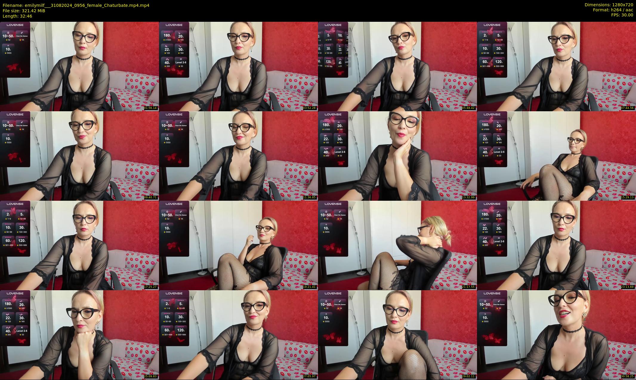 emilymilf__ — 33 minute Chaturbate female cam show recording, 720p, Aug 31, 2024
