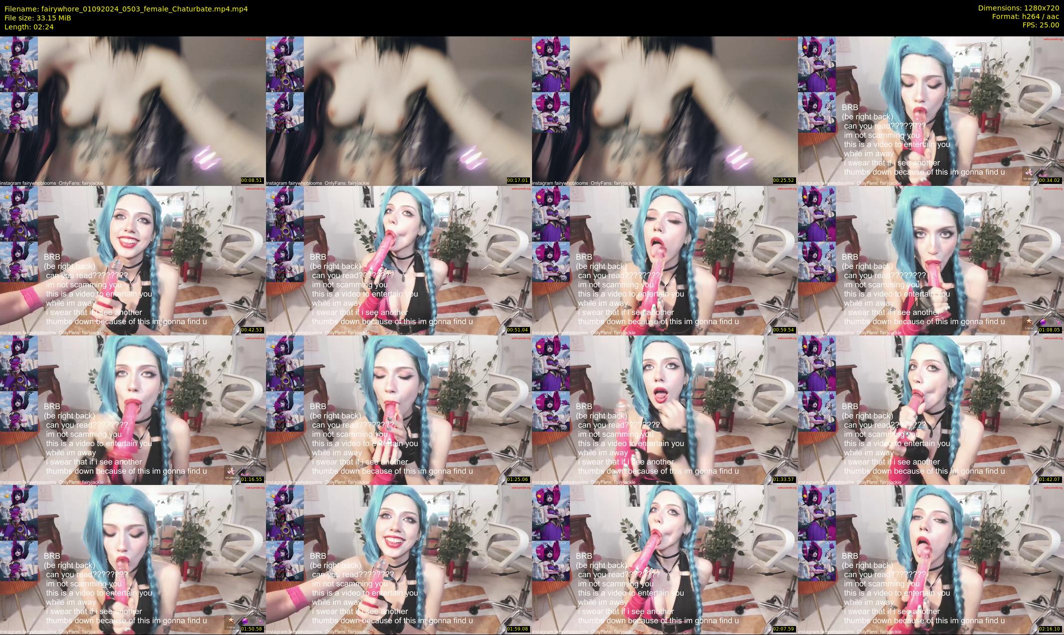 fairywhore — 3 minute Chaturbate female cam show recording, 720p, Sep 1, 2024