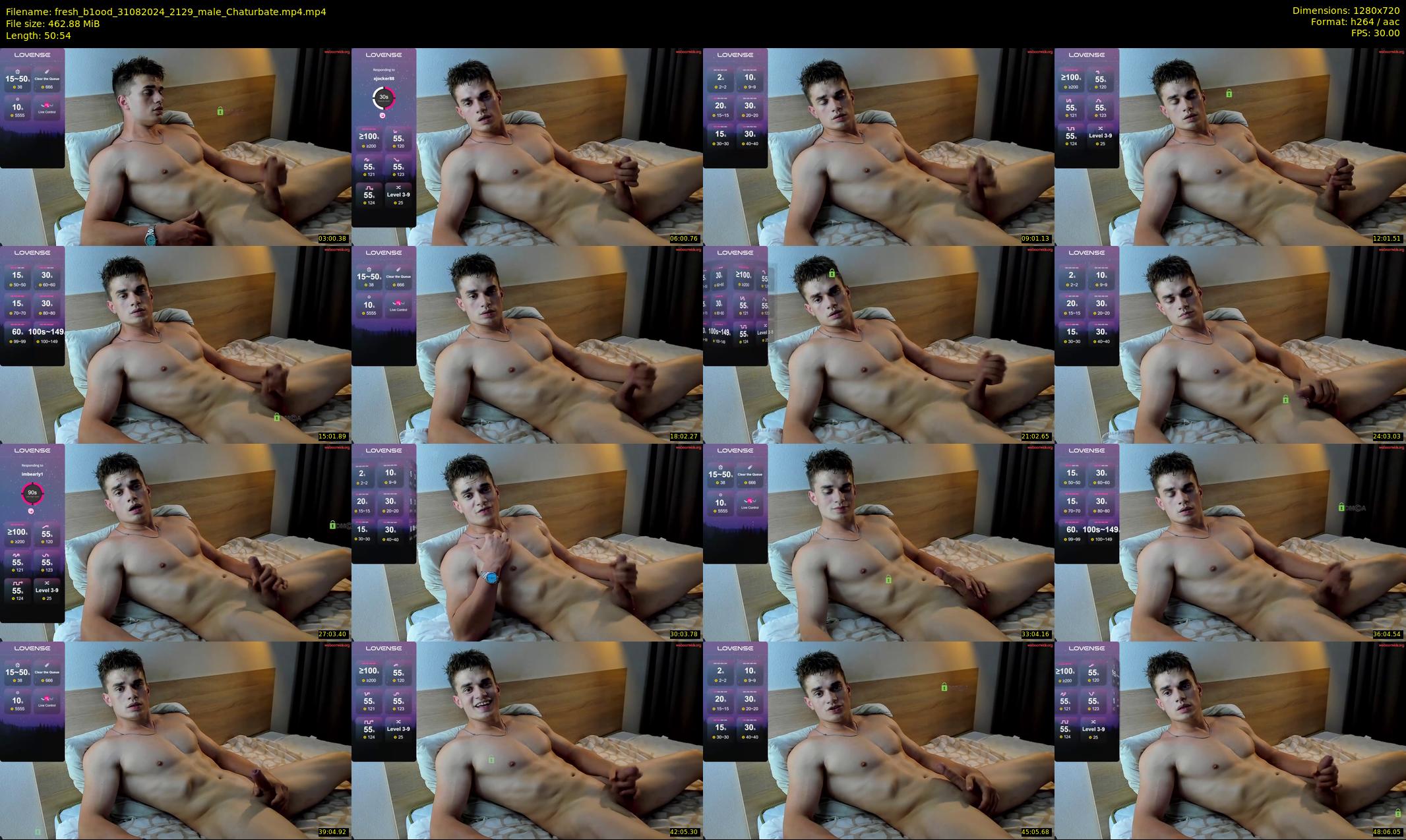 fresh_b1ood — 51 minute Chaturbate male cam show recording, 720p, Aug 31, 2024