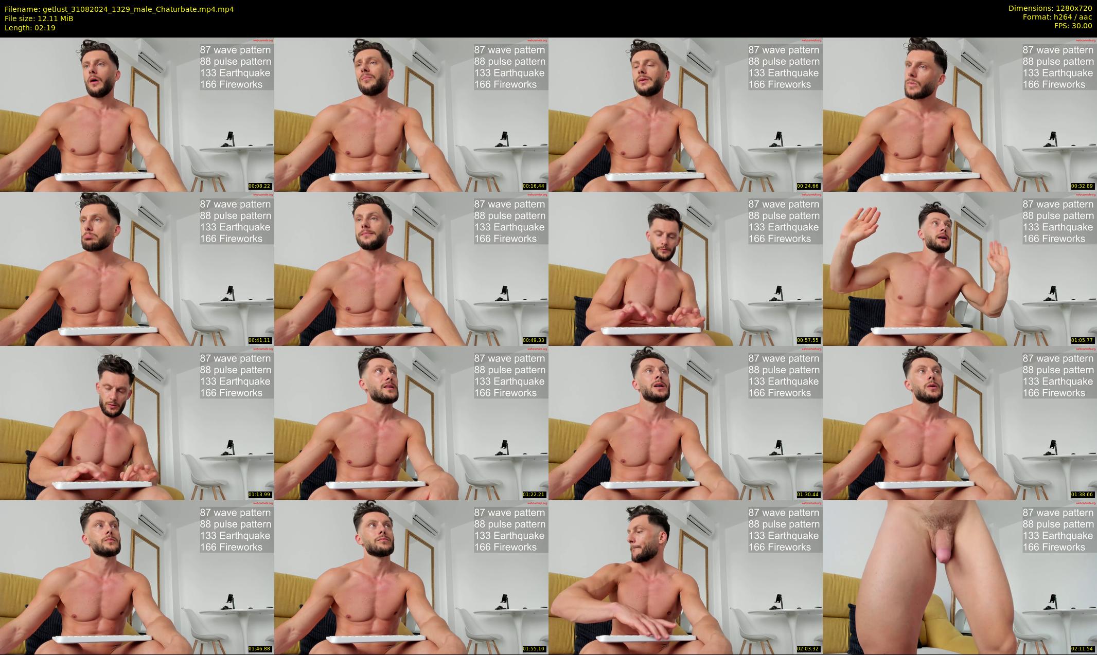 getlust — 3 minute Chaturbate male cam show recording, 720p, Aug 31, 2024