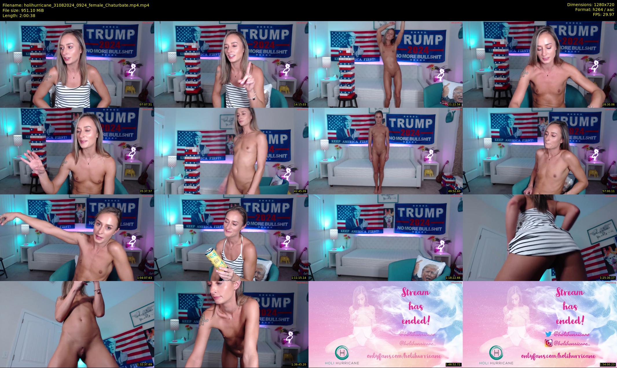 holihurricane — 121 minute Chaturbate female cam show recording, 720p, Aug 31, 2024
