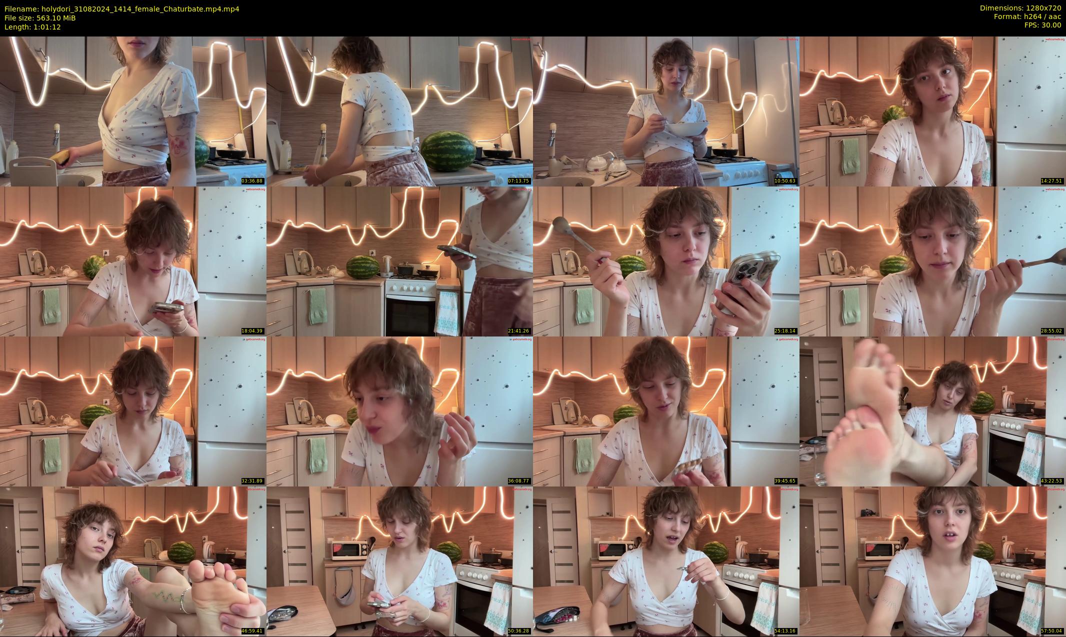 holydori — 62 minute Chaturbate female cam show recording, 720p, Aug 31, 2024