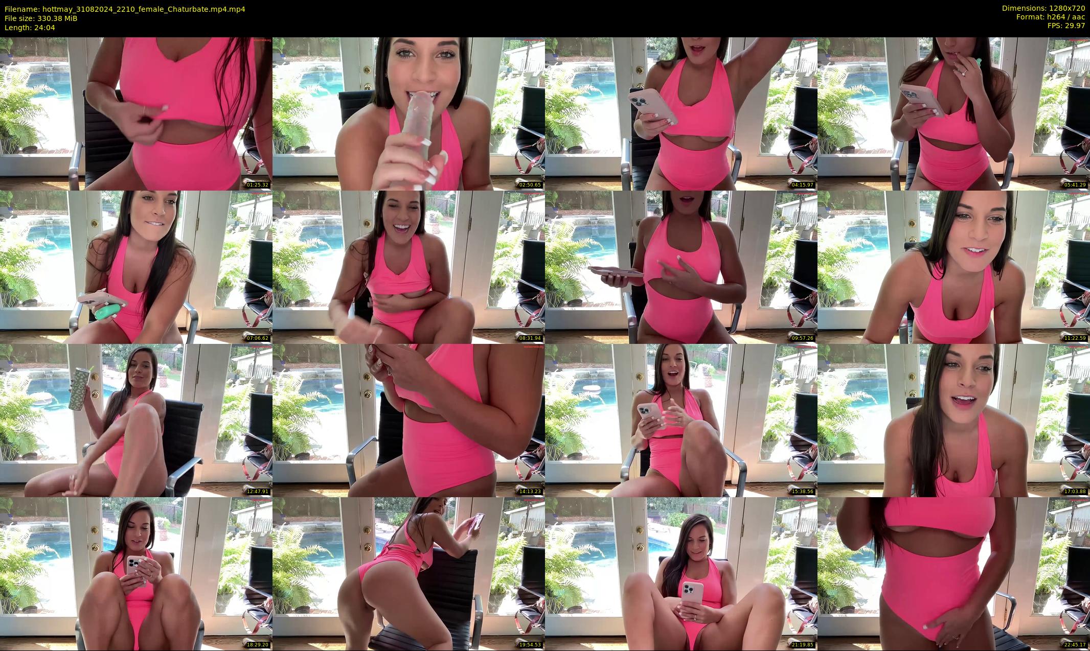 hottmay — 25 minute Chaturbate female cam show recording, 720p, Aug 31, 2024
