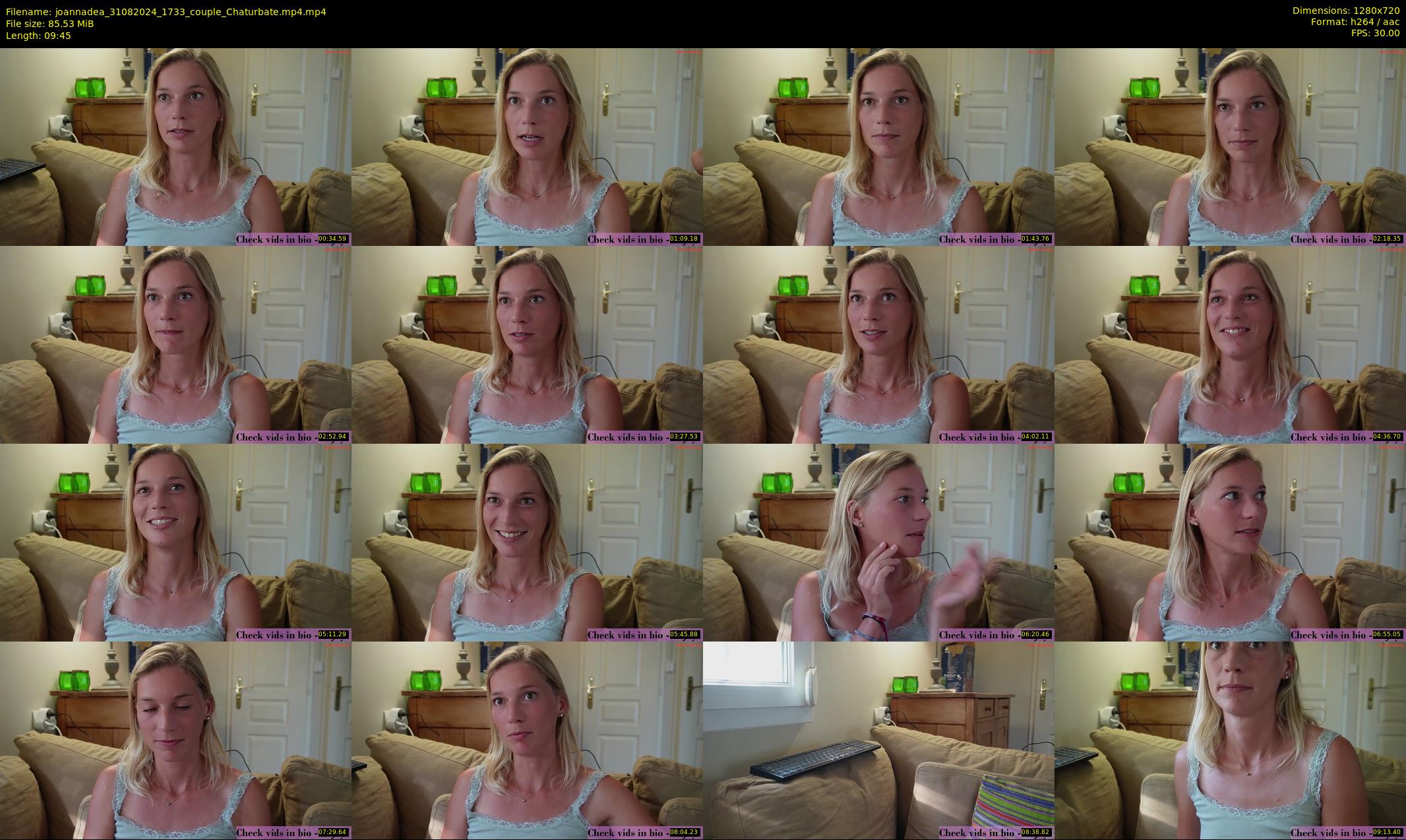 joannadea — 10 minute Chaturbate female cam show recording, 720p, Aug 31, 2024
