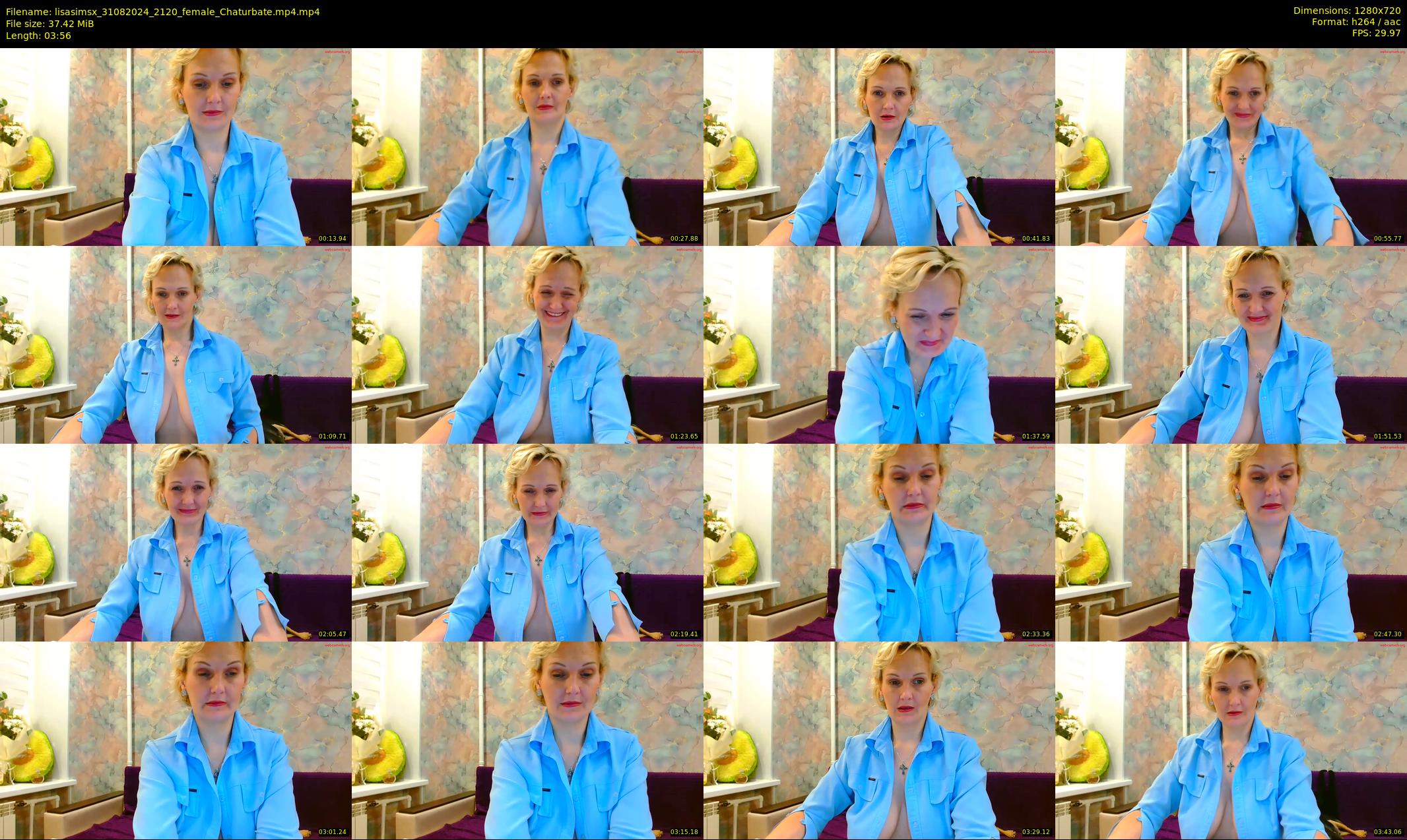 lisasimsx — 4 minute Chaturbate female cam show recording, 720p, Aug 31, 2024