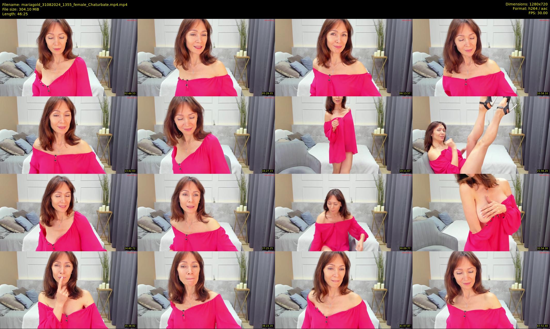 mariagold — 47 minute Chaturbate female cam show recording, 720p, Aug 31, 2024