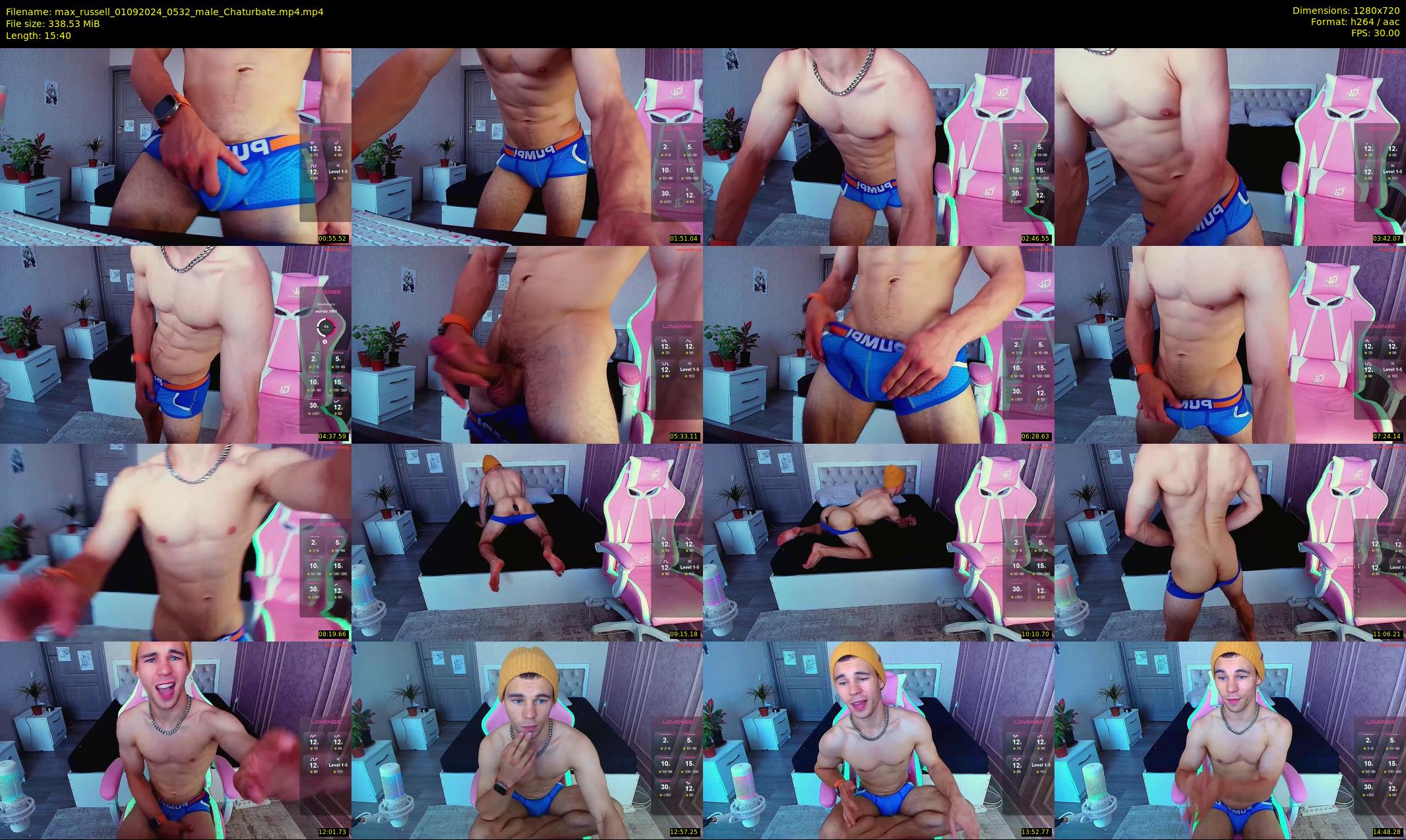 max_russell — 16 minute Chaturbate male cam show recording, 720p, Sep 1, 2024