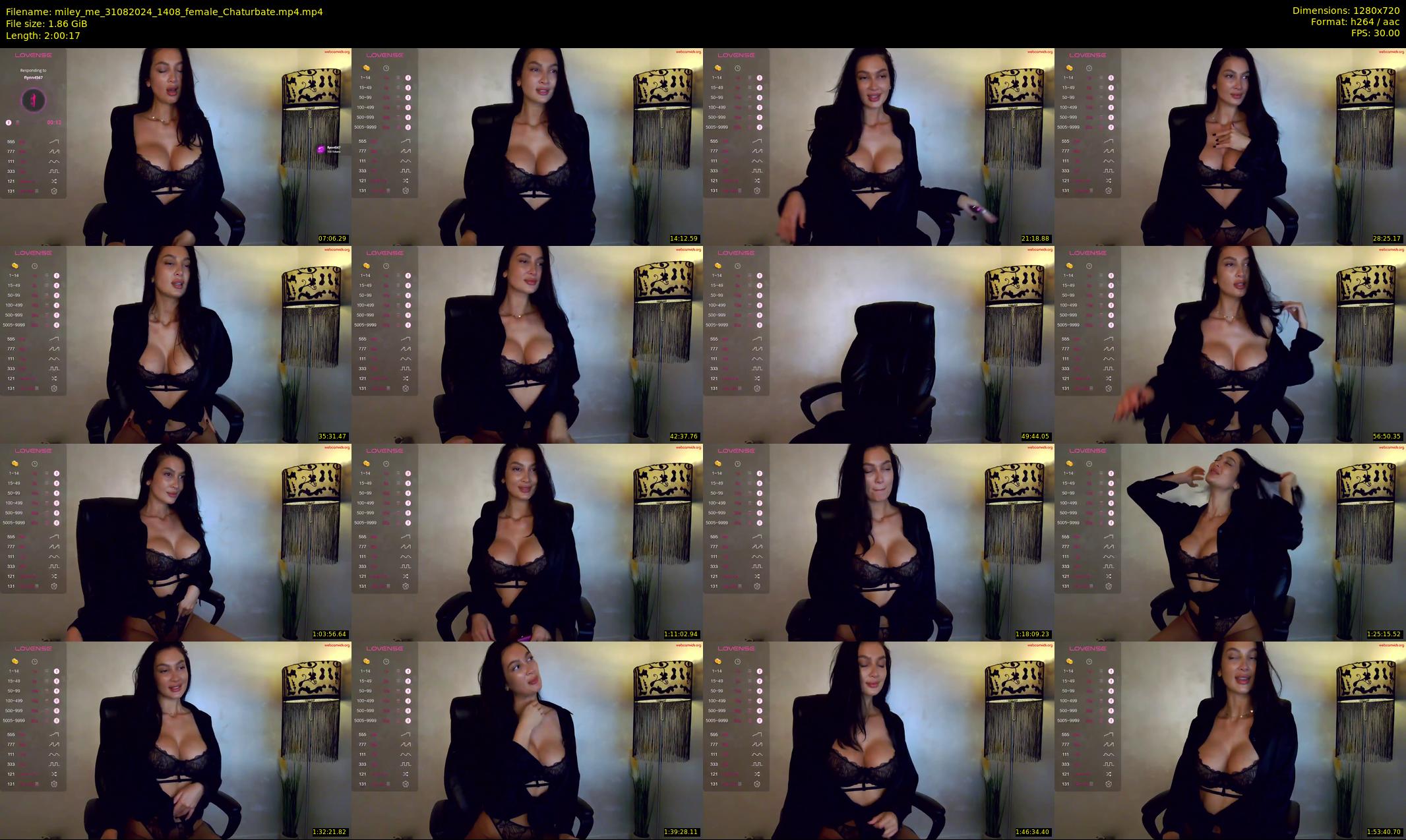 miley_me — 121 minute Chaturbate female cam show recording, 720p, Aug 31, 2024