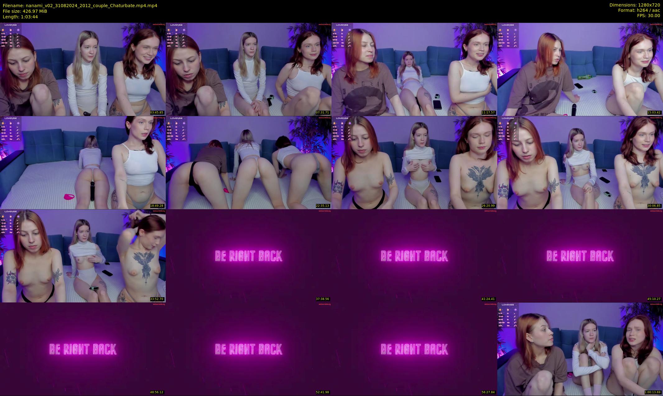 nanami_v02 — 64 minute Chaturbate couple cam show recording, 720p, Aug 31, 2024