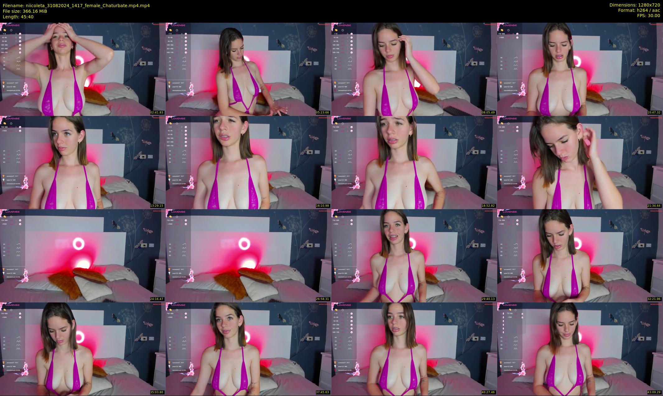 niicoleta — 46 minute Chaturbate female cam show recording, 720p, Aug 31, 2024