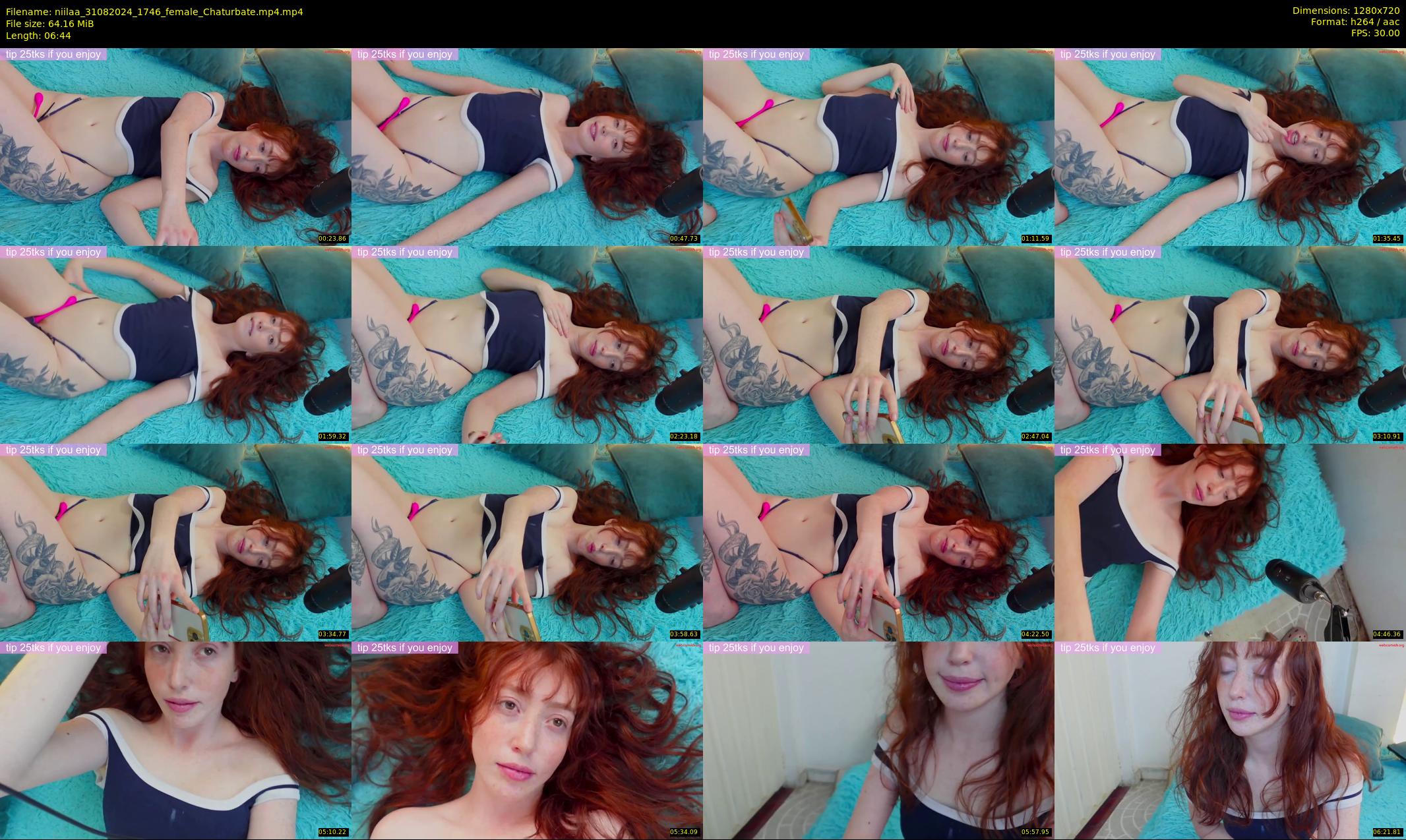 niilaa — 7 minute Chaturbate female cam show recording, 720p, Aug 31, 2024