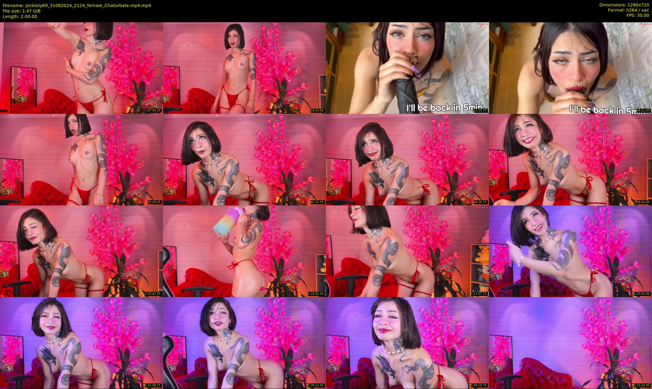 pinkloly69 — 120 minute Chaturbate female cam show recording, 720p, Aug 31, 2024