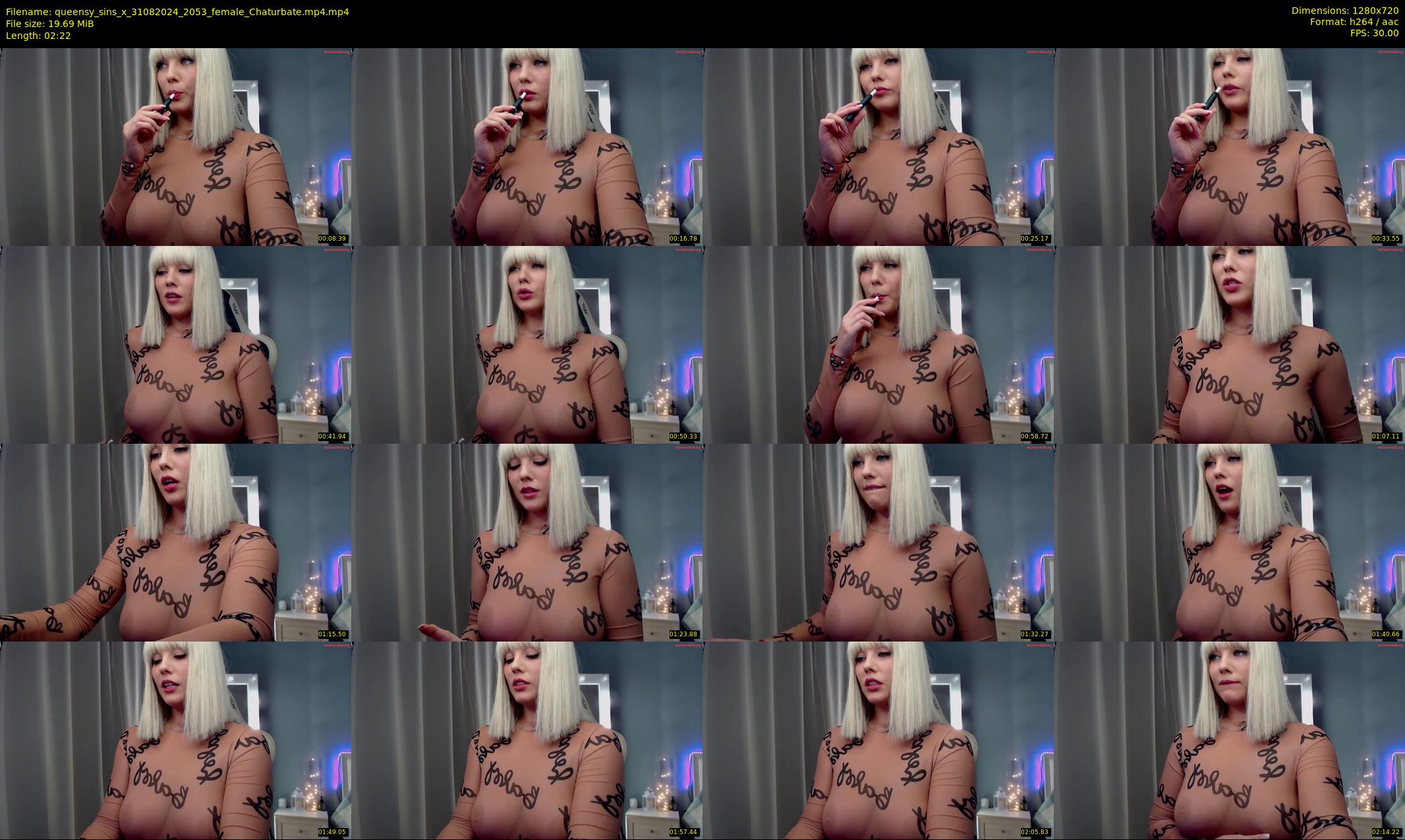 queensy_sins_x — 3 minute Chaturbate female cam show recording, 720p, Aug 31, 2024
