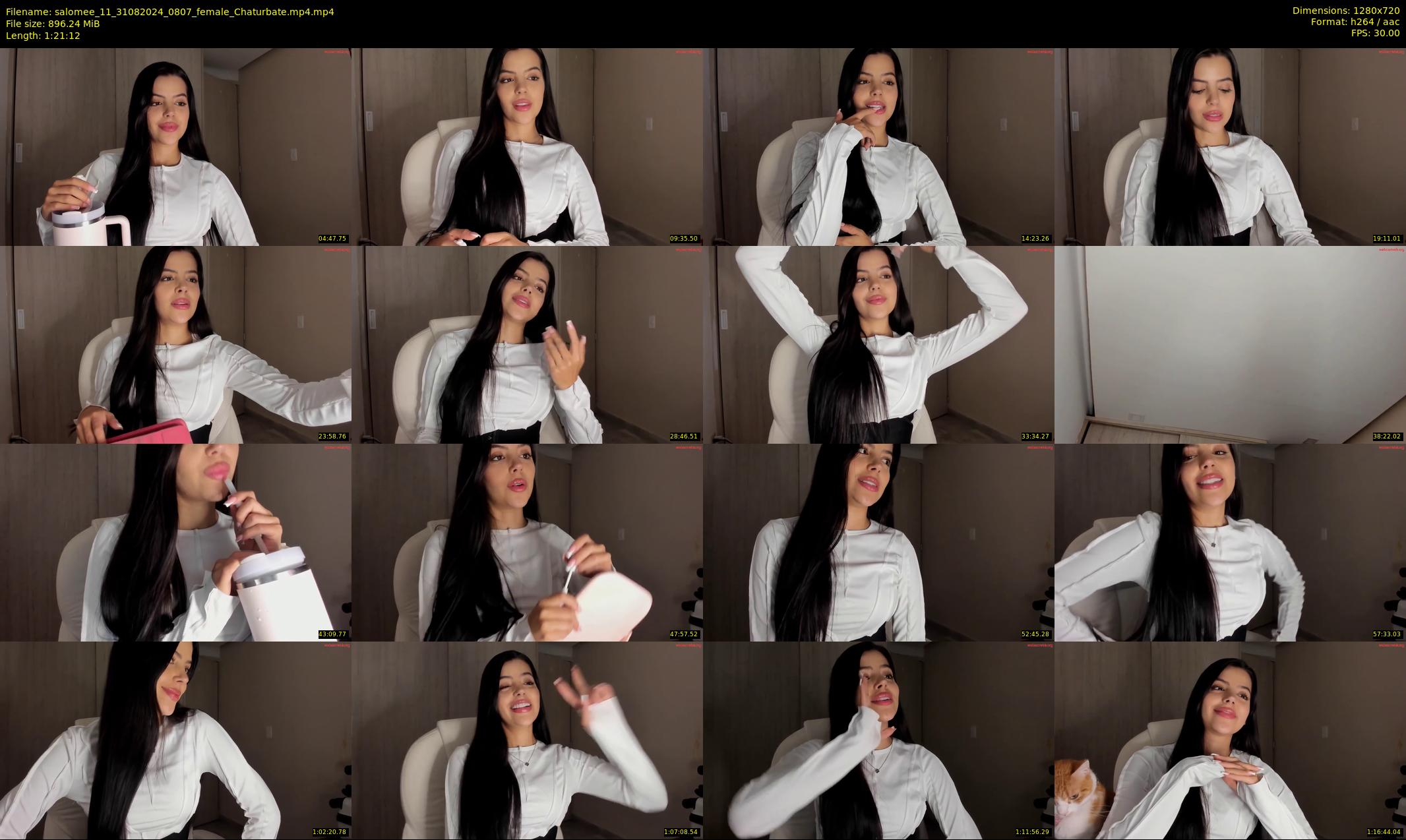 salomee_11 — 82 minute Chaturbate female cam show recording, 720p, Aug 31, 2024
