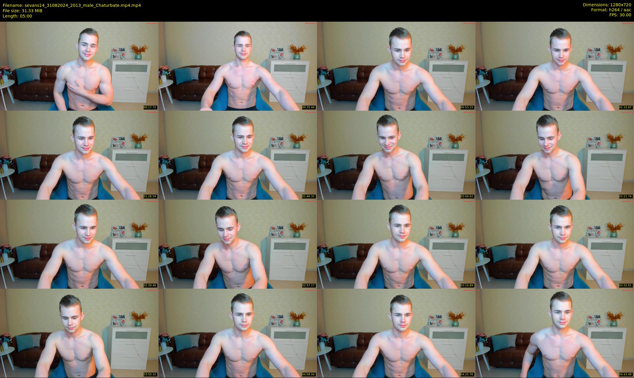 sevans14 — 5 minute Chaturbate male cam show recording, 720p, Aug 31, 2024