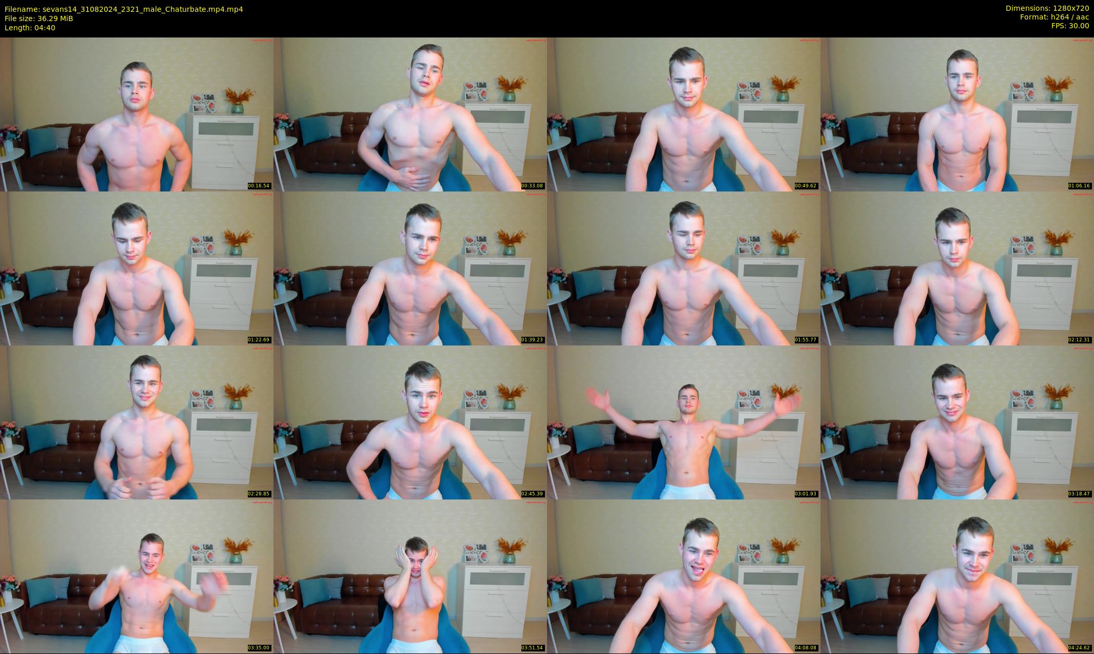 sevans14 — 5 minute Chaturbate male cam show recording, 720p, Aug 31, 2024