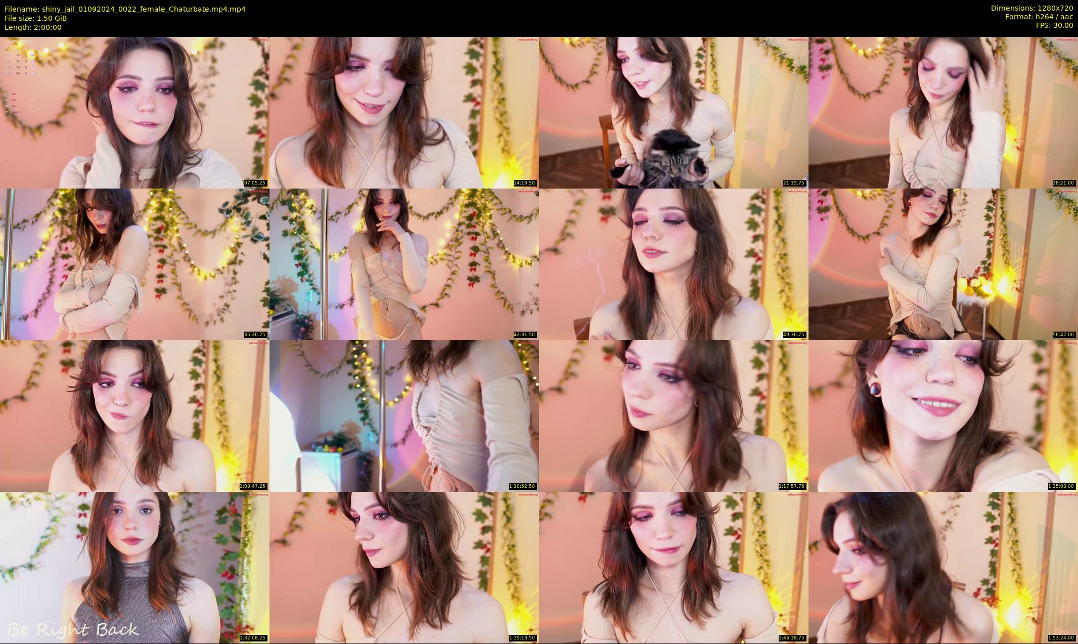 shiny_jail — 120 minute Chaturbate female cam show recording, 720p, Sep 1, 2024