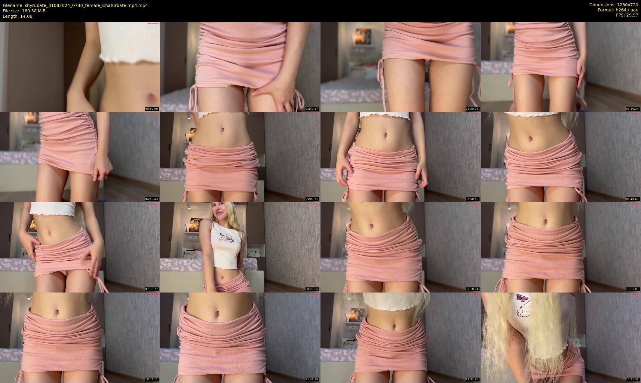 shyrubate — 15 minute Chaturbate female cam show recording, 720p, Aug 31, 2024