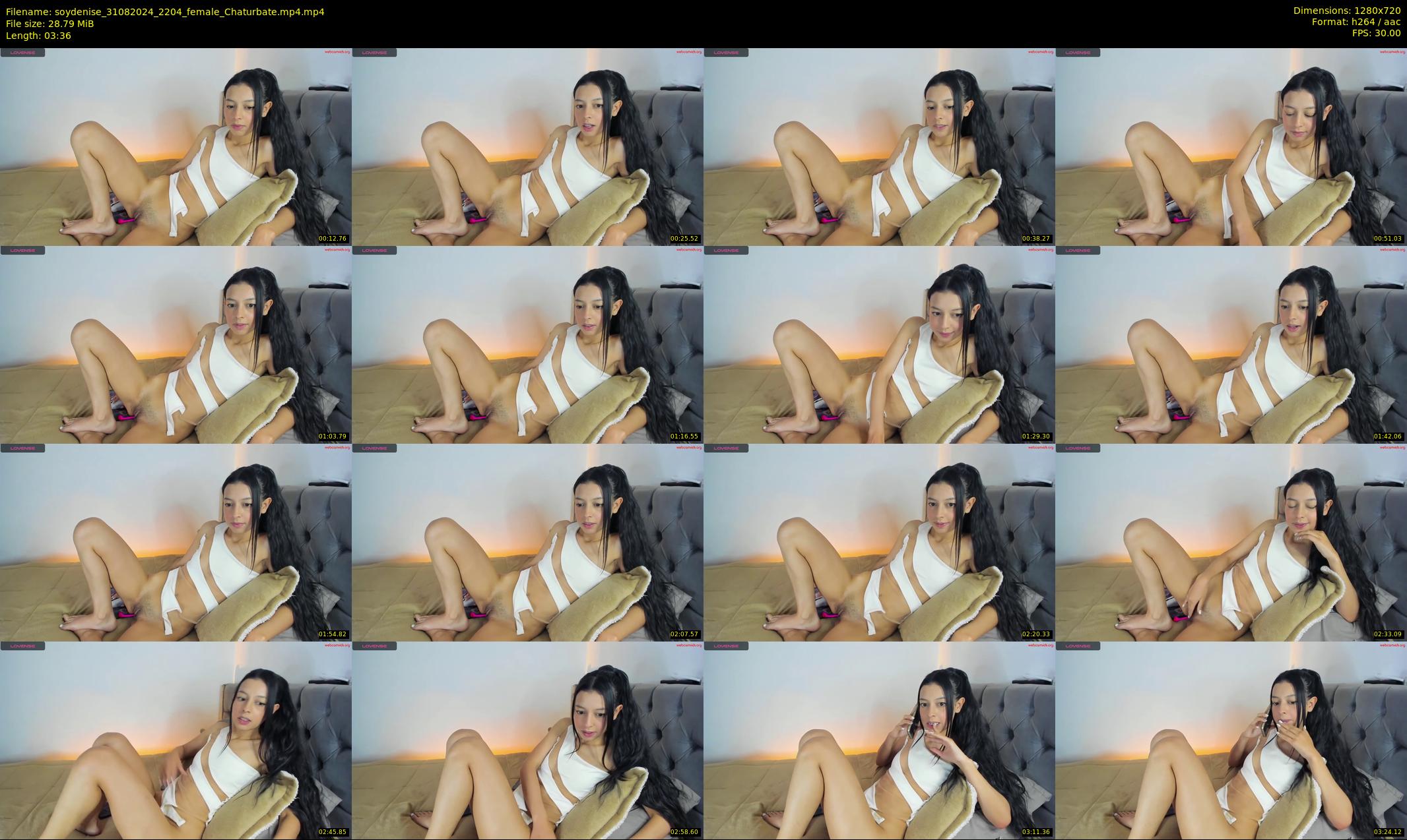 soydenise — 4 minute Chaturbate female cam show recording, 720p, Aug 31, 2024