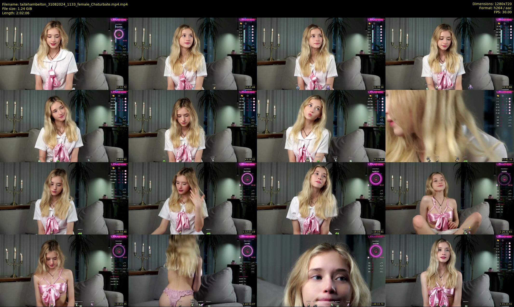 taitehambelton — 123 minute Chaturbate female cam show recording, 720p, Aug 31, 2024
