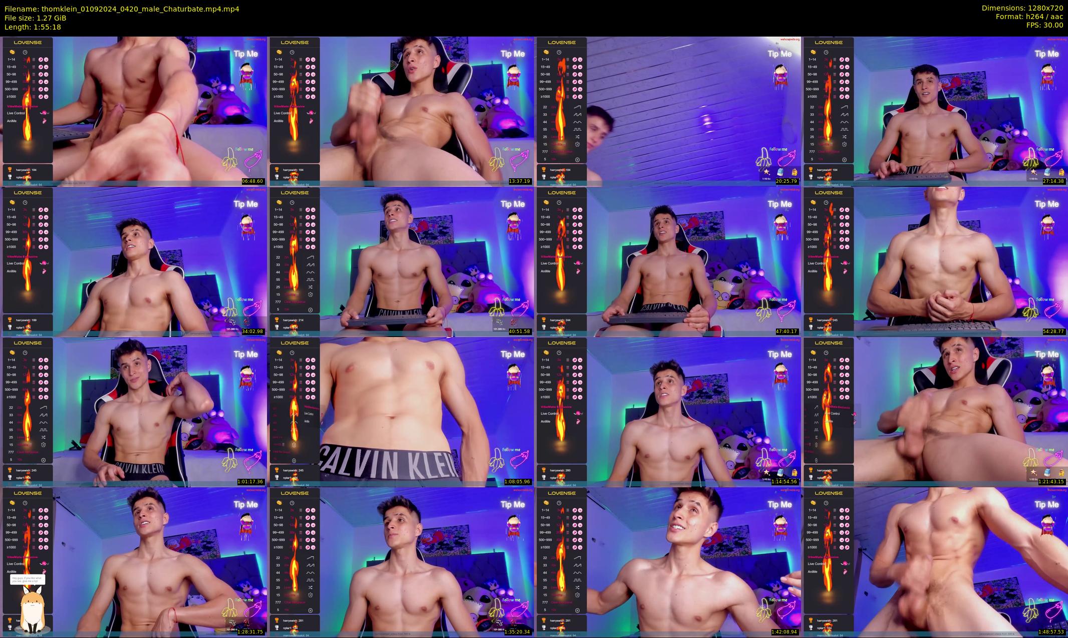 thomklein — 116 minute Chaturbate male cam show recording, 720p, Sep 1, 2024