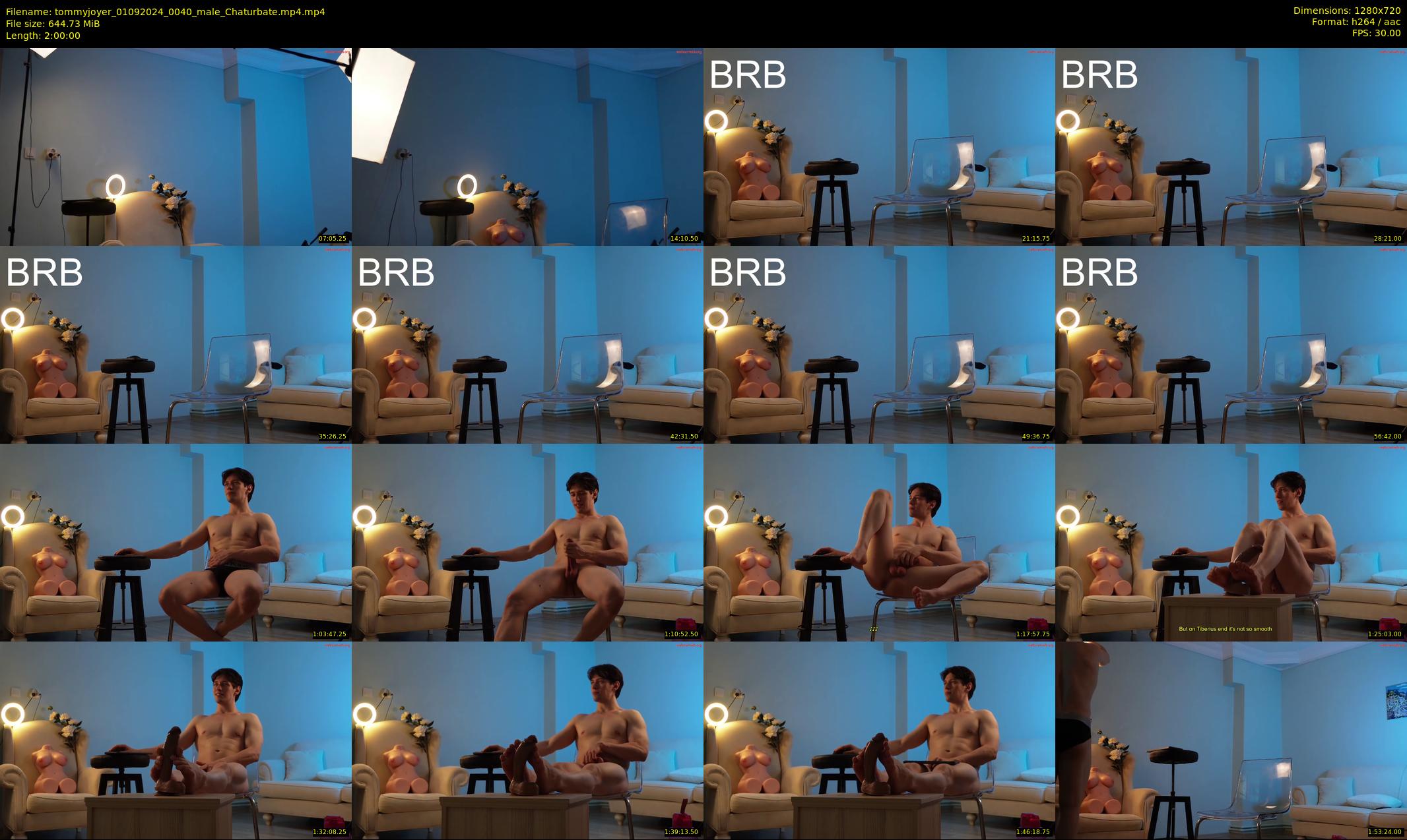 tommyjoyer — 120 minute Chaturbate male cam show recording, 720p, Sep 1, 2024