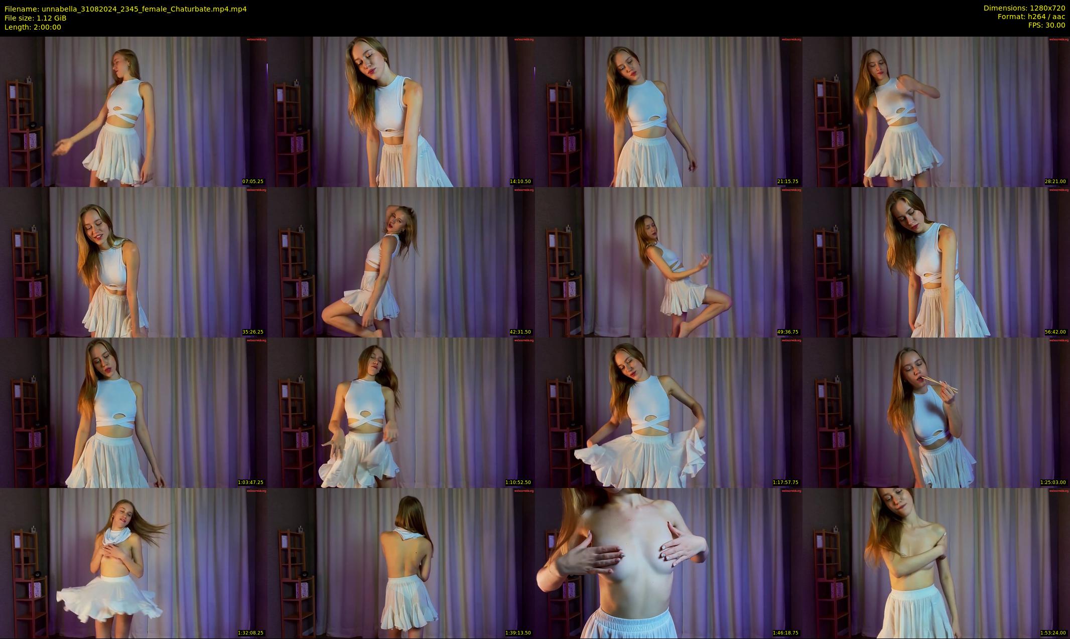 unnabella — 120 minute Chaturbate female cam show recording, 720p, Aug 31, 2024