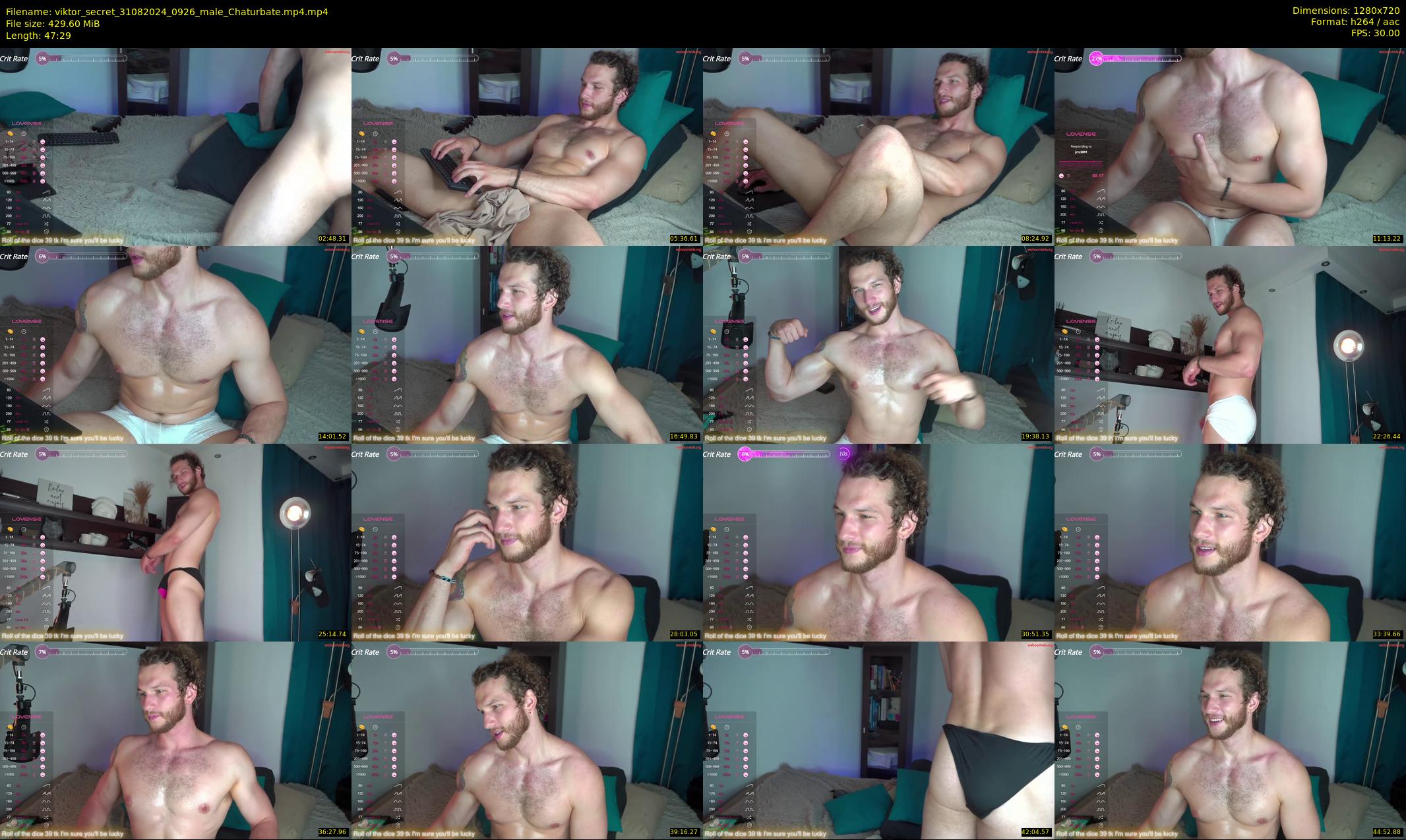 viktor_secret — 48 minute Chaturbate male cam show recording, 720p, Aug 31, 2024