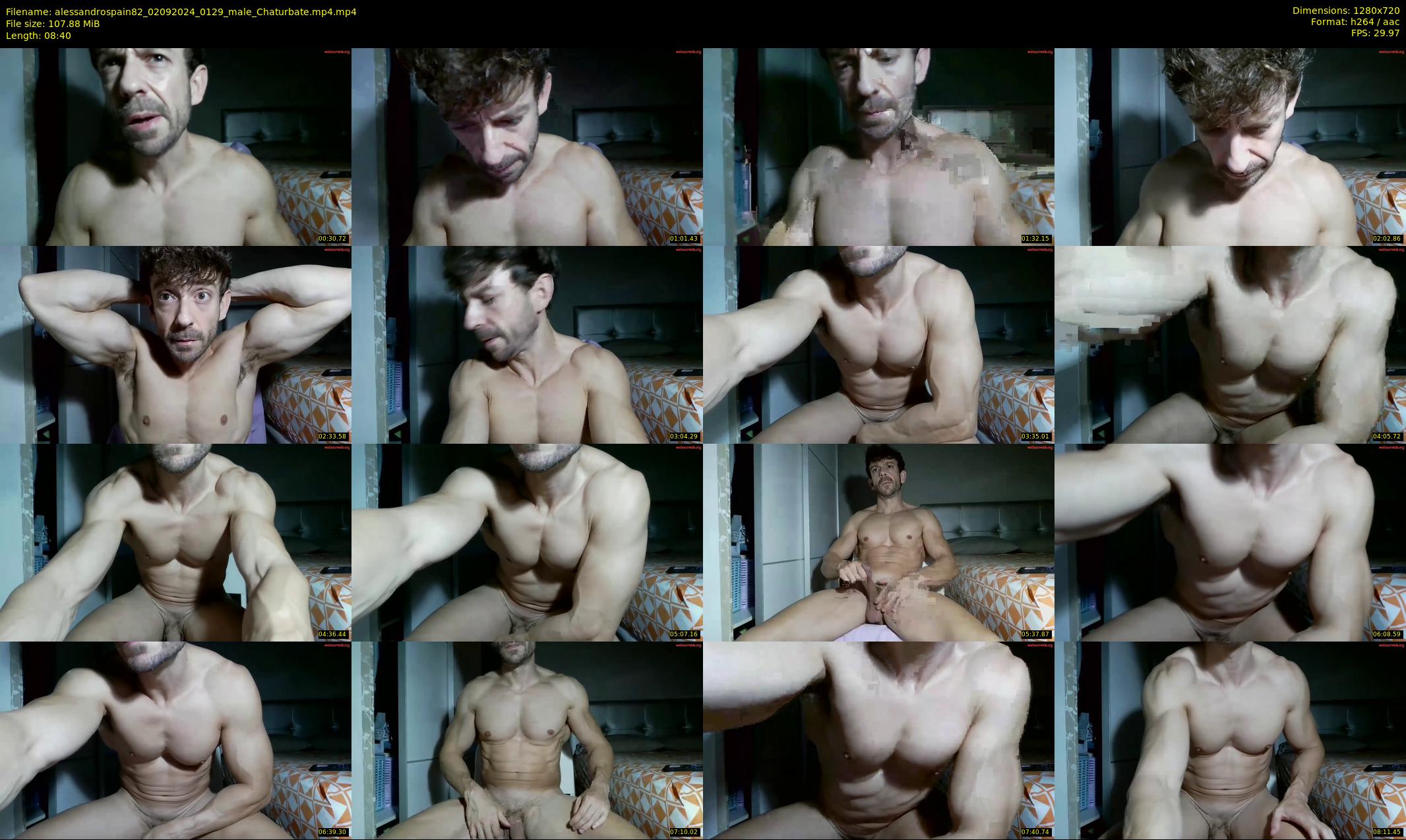 alessandrospain82 — 9 minute Chaturbate male cam show recording, 720p, Sep 2, 2024