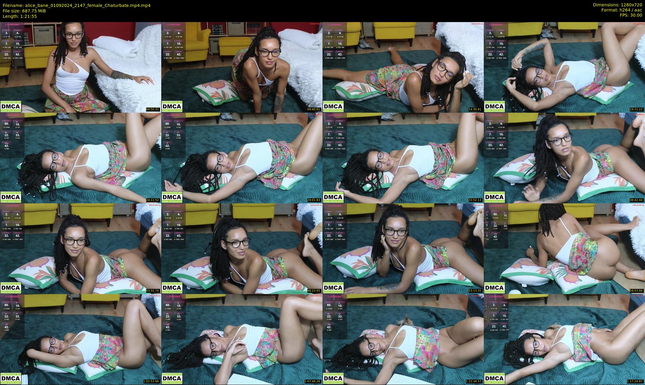 alice_bane — 82 minute Chaturbate female cam show recording, 720p, Sep 1, 2024
