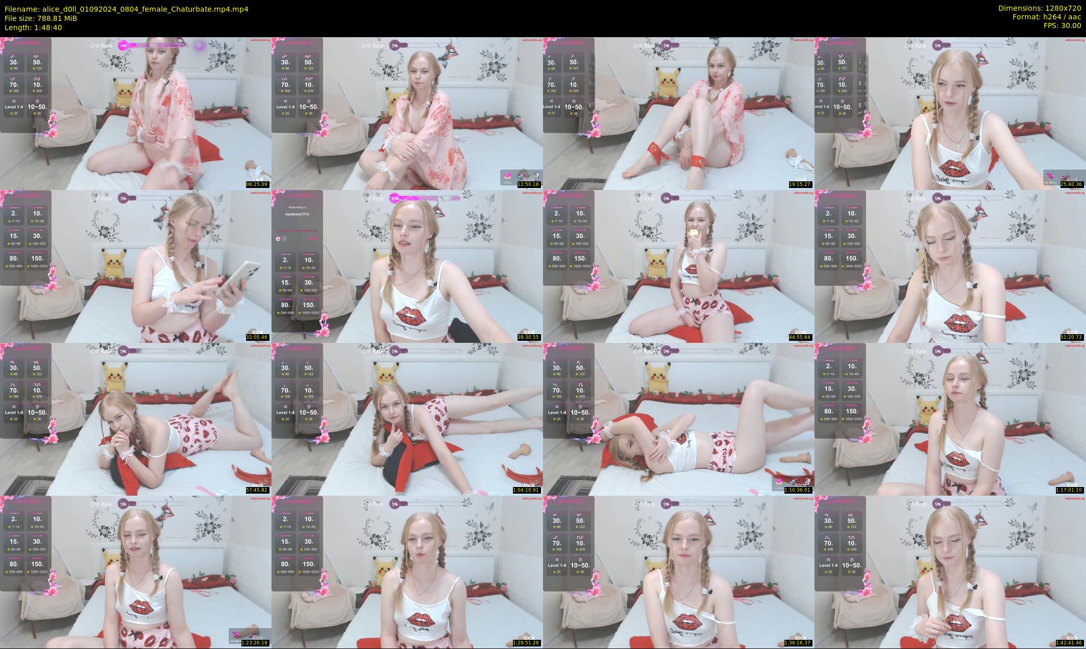 alice_d0ll — 109 minute Chaturbate female cam show recording, 720p, Sep 1, 2024