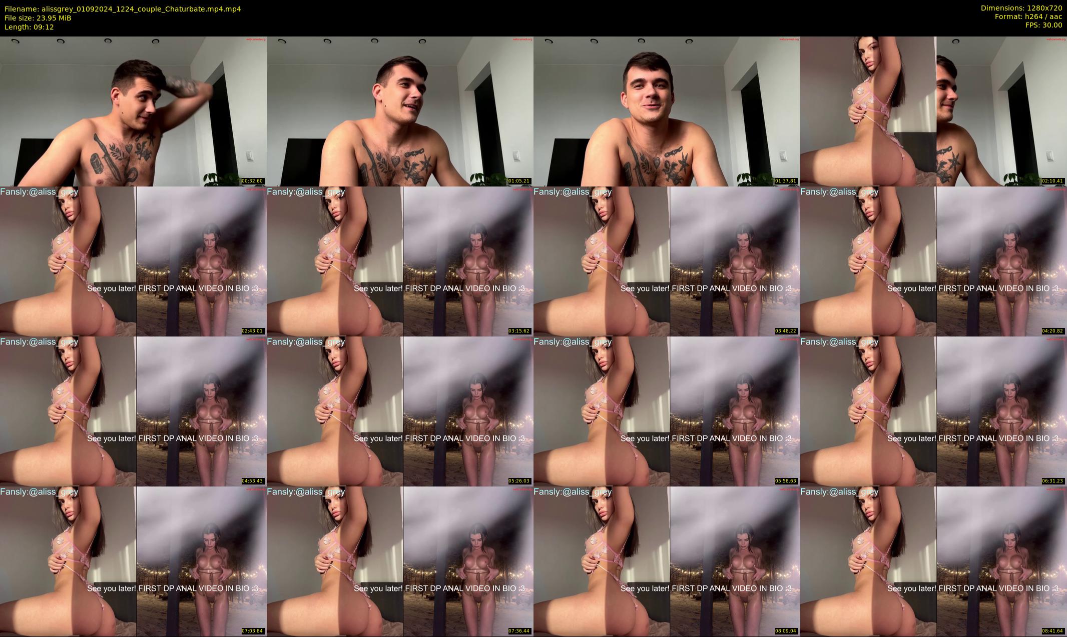 alissgrey — 10 minute Chaturbate couple cam show recording, 720p, Sep 1, 2024