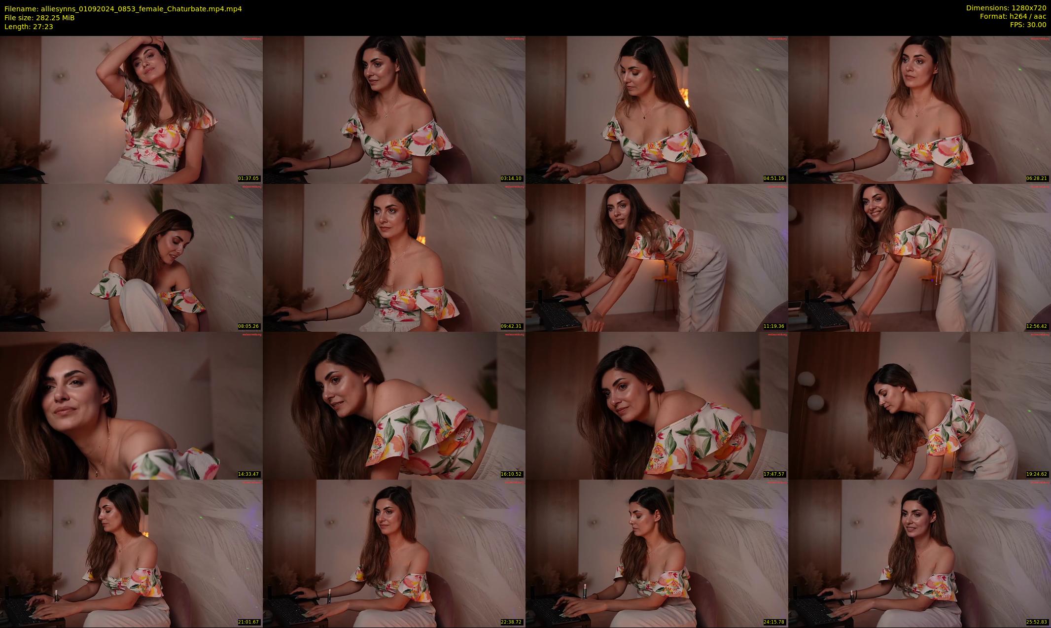 alliesynns — 28 minute Chaturbate female cam show recording, 720p, Sep 1, 2024