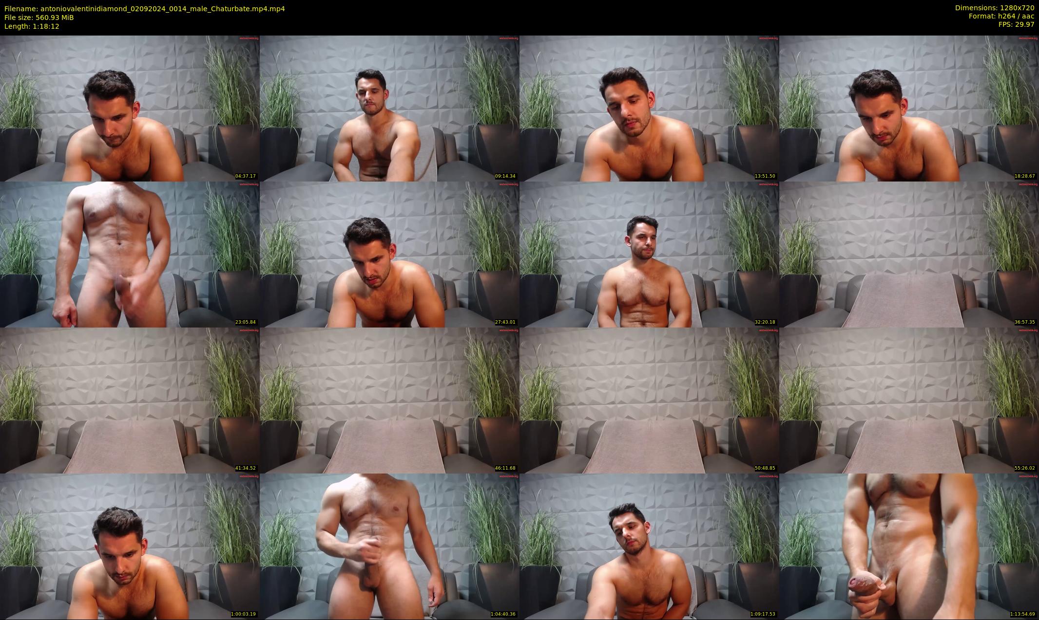 antoniovalentinidiamond — 79 minute Chaturbate male cam show recording, 720p, Sep 2, 2024