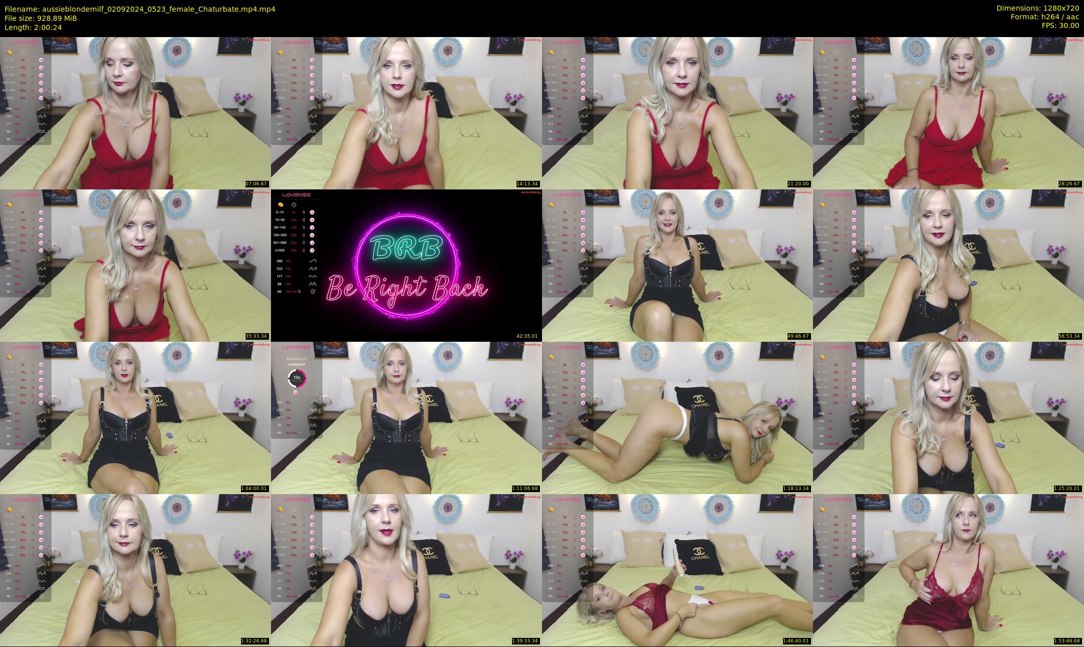 aussieblondemilf — 121 minute Chaturbate female cam show recording, 720p, Sep 2, 2024