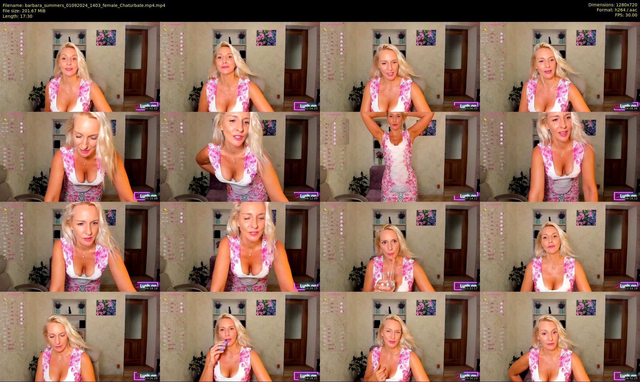 barbara_summers — 18 minute Chaturbate female cam show recording, 720p, Sep 1, 2024