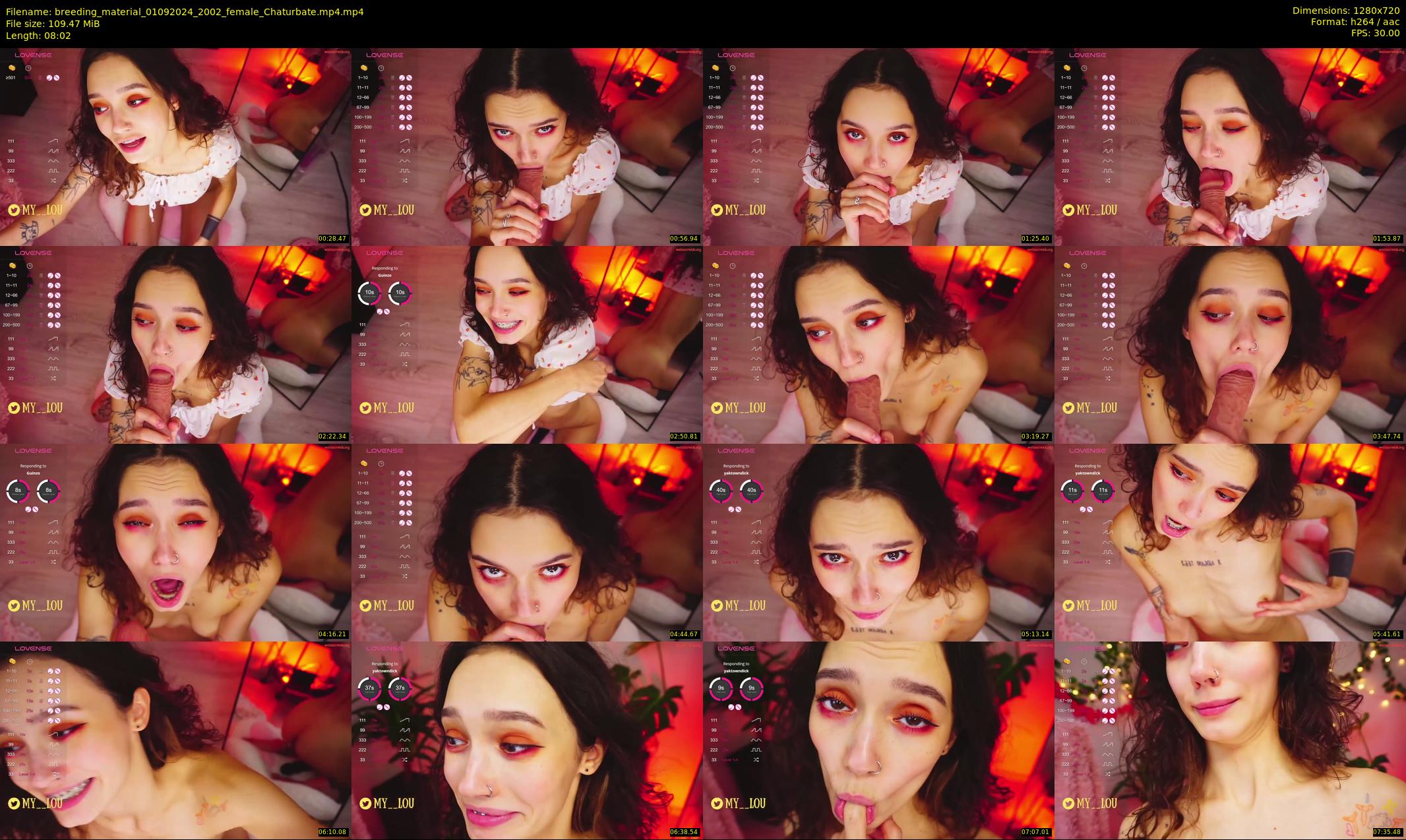 breeding_material — 9 minute Chaturbate female cam show recording, 720p, Sep 1, 2024